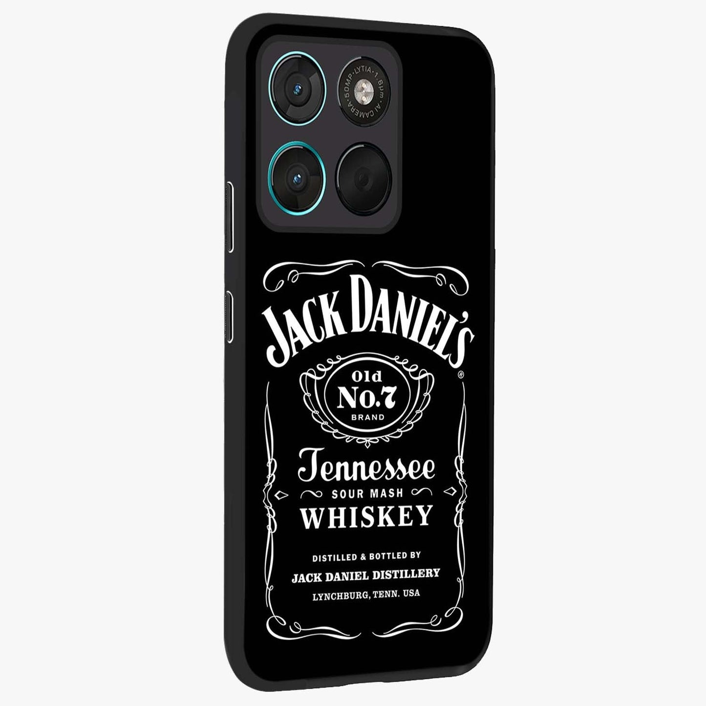 Vintage Whiskey Heritage Glass Case upright view showcasing stylish vintage whiskey artwork with timeless bar culture theme.