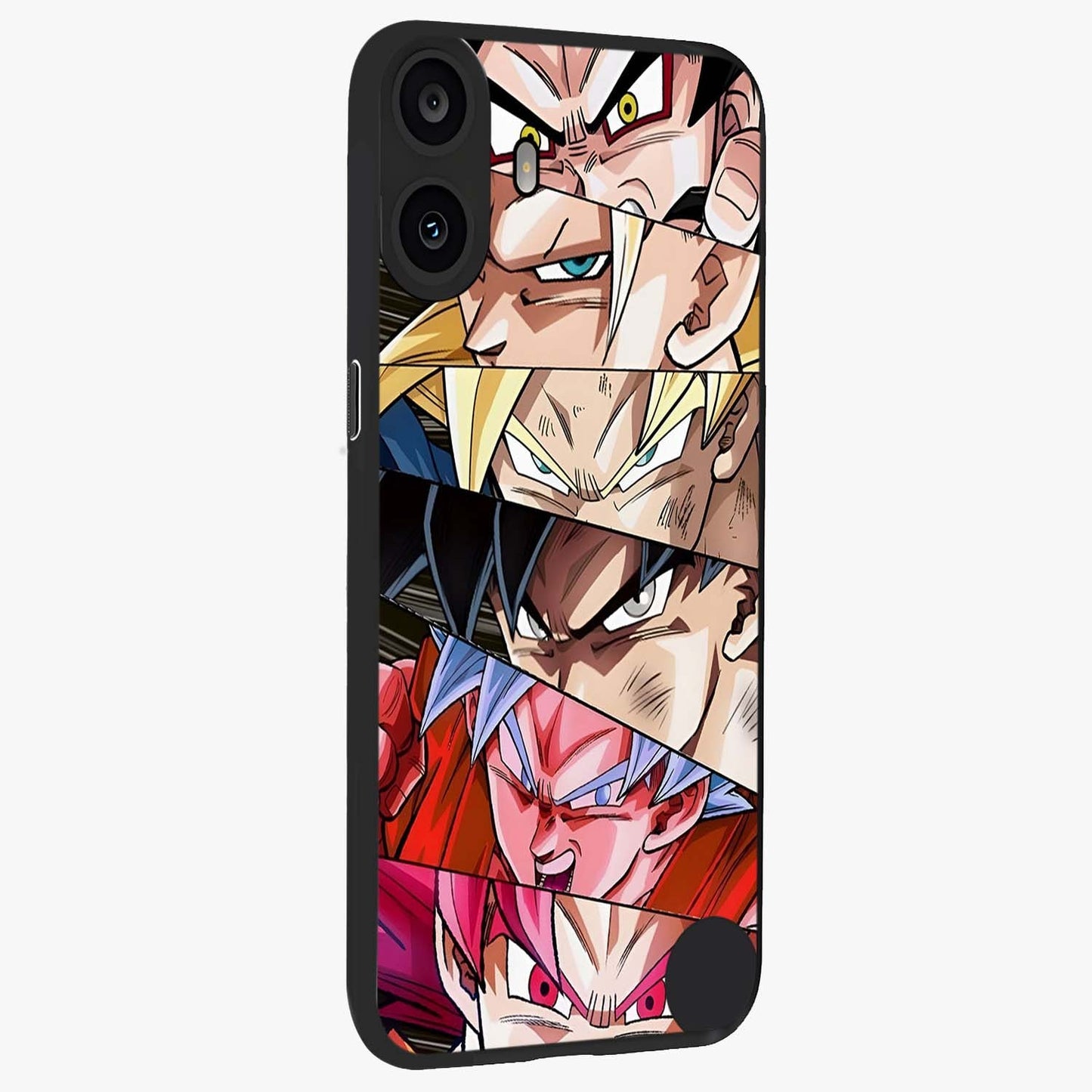 Anime Character Glass Case upright view showcasing expressive anime artwork with bold graphic style.
