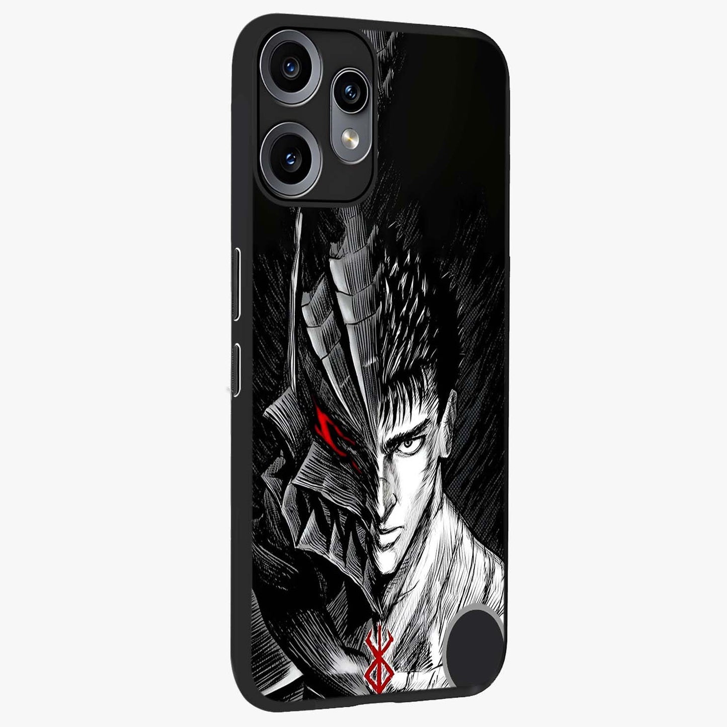 Berserker Blood Oath Glass Case upright view showcasing intense warrior aesthetic with dramatic artistic style.
