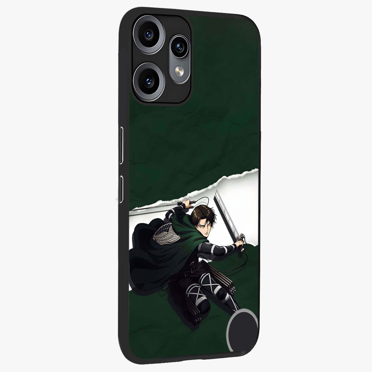 Emerald War Vanguard Glass Case upright view showcasing dramatic warrior artwork with bold fantasy theme.