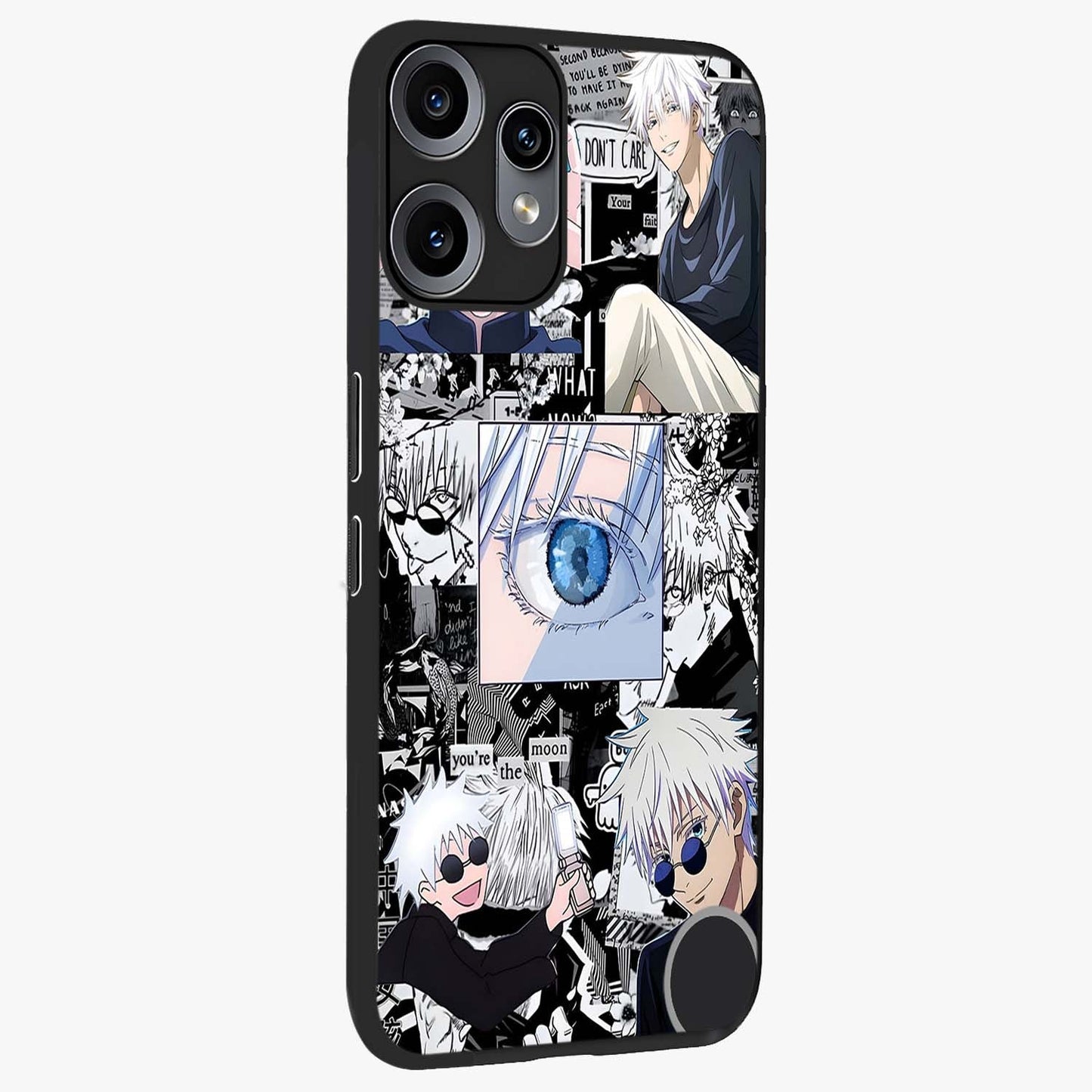 Infinity Sorcerer Chaos Glass Case upright view showcasing dramatic sorcerer artwork with chaotic mystical theme.
