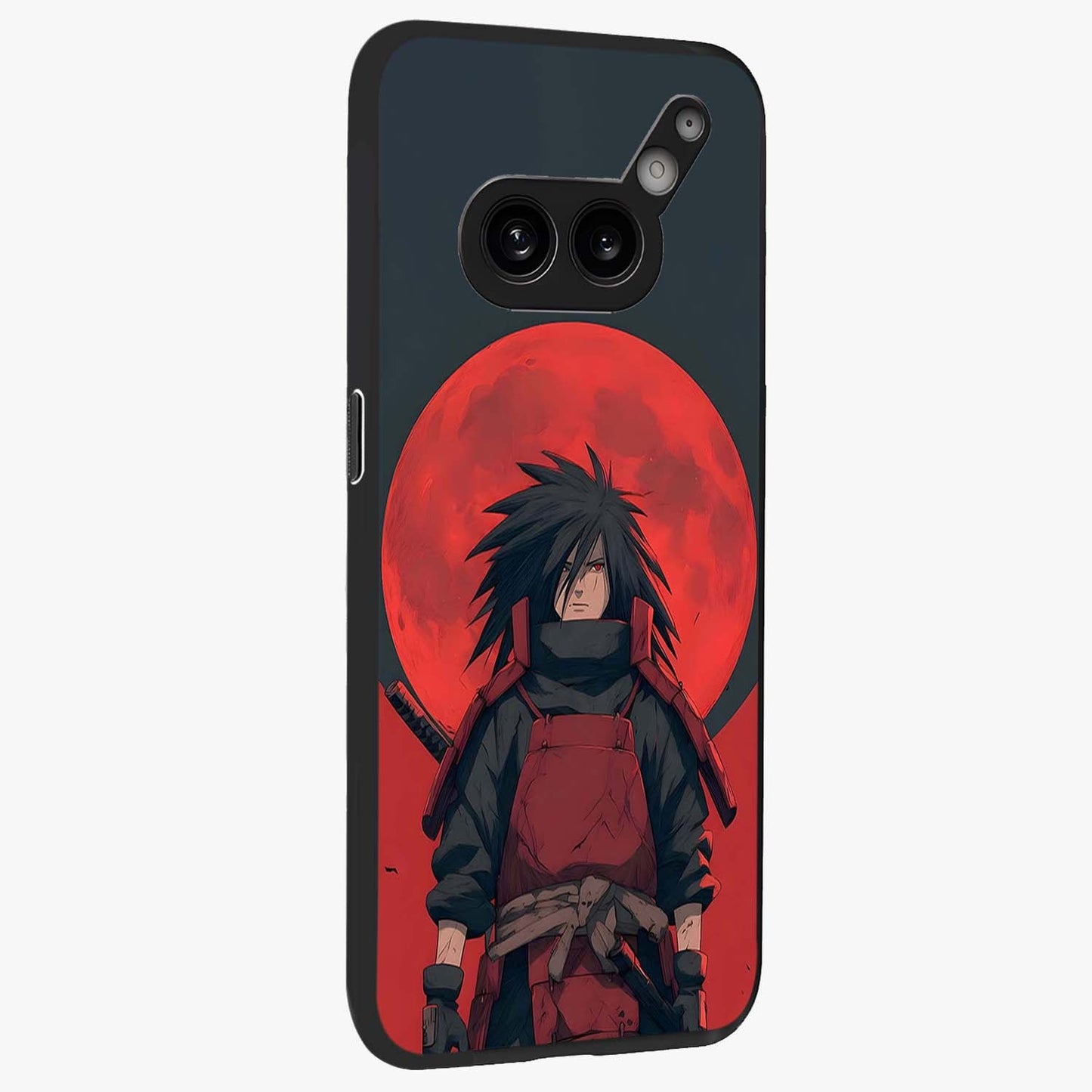 Crimson Moon Warlord Glass Case upright view showcasing powerful warlord artwork with dark celestial theme.