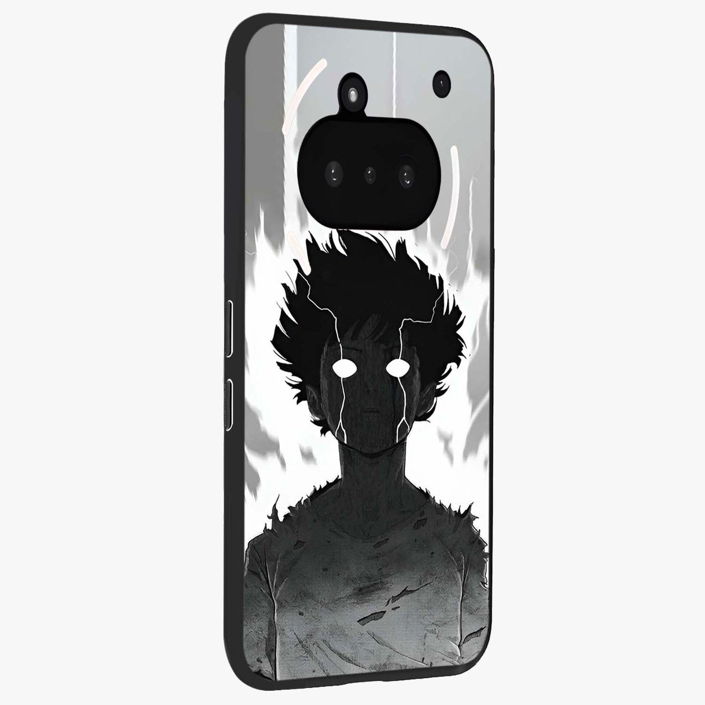 Awakened Inner Rage Glass Case upright view showcasing dramatic artwork with strong expressive aesthetic.