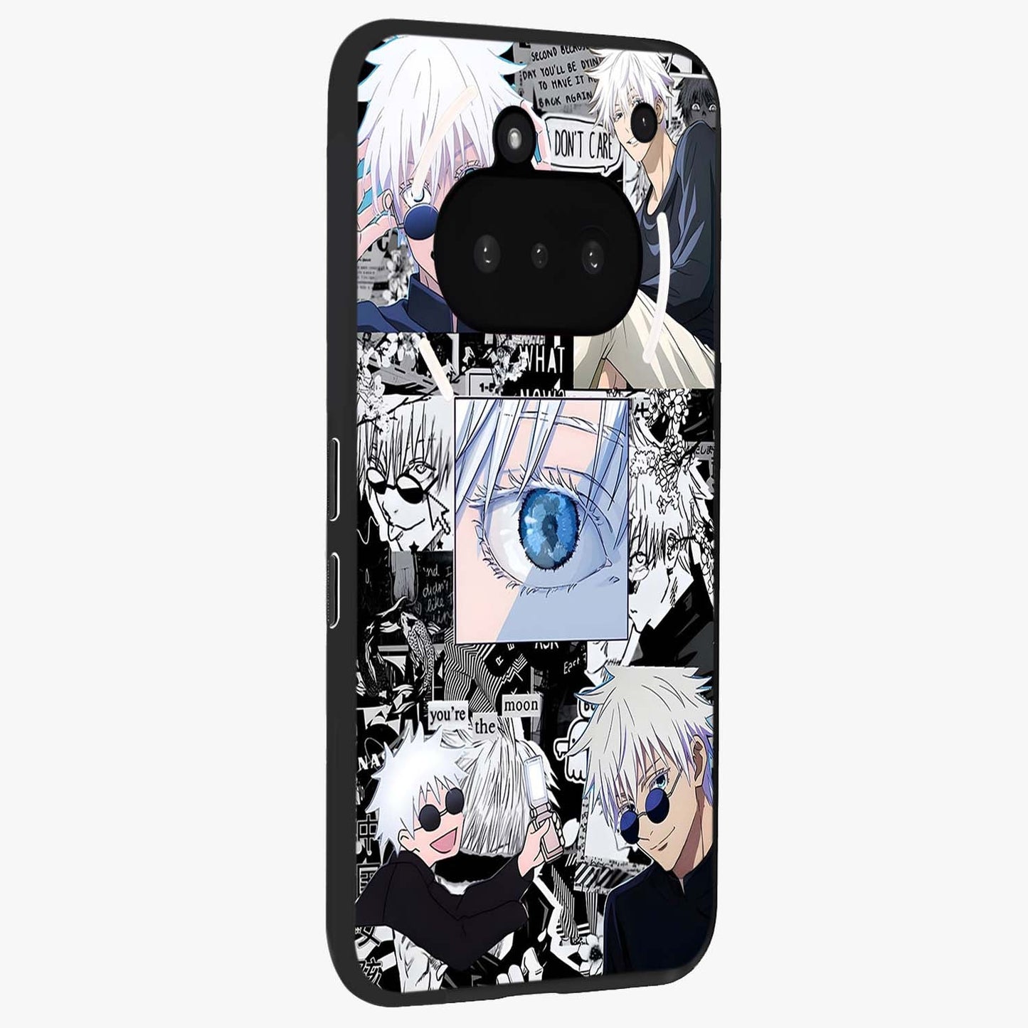 Infinity Sorcerer Chaos Glass Case upright view showcasing dramatic sorcerer artwork with chaotic mystical theme.