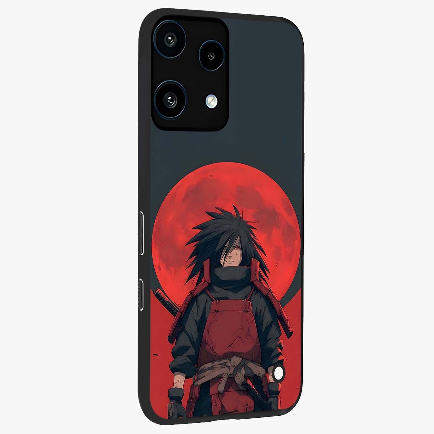 Crimson Moon Warlord Glass Case upright view showcasing powerful warlord artwork with dark celestial theme.