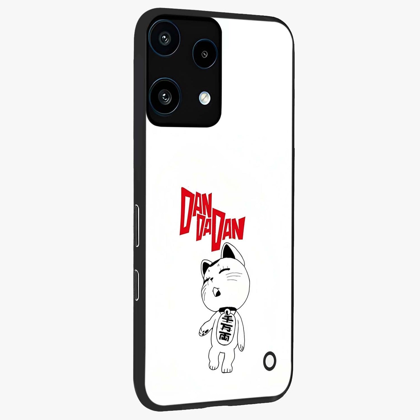 Playful Spirit Charm Glass Case upright view showcasing vibrant charm artwork with fun artistic theme.