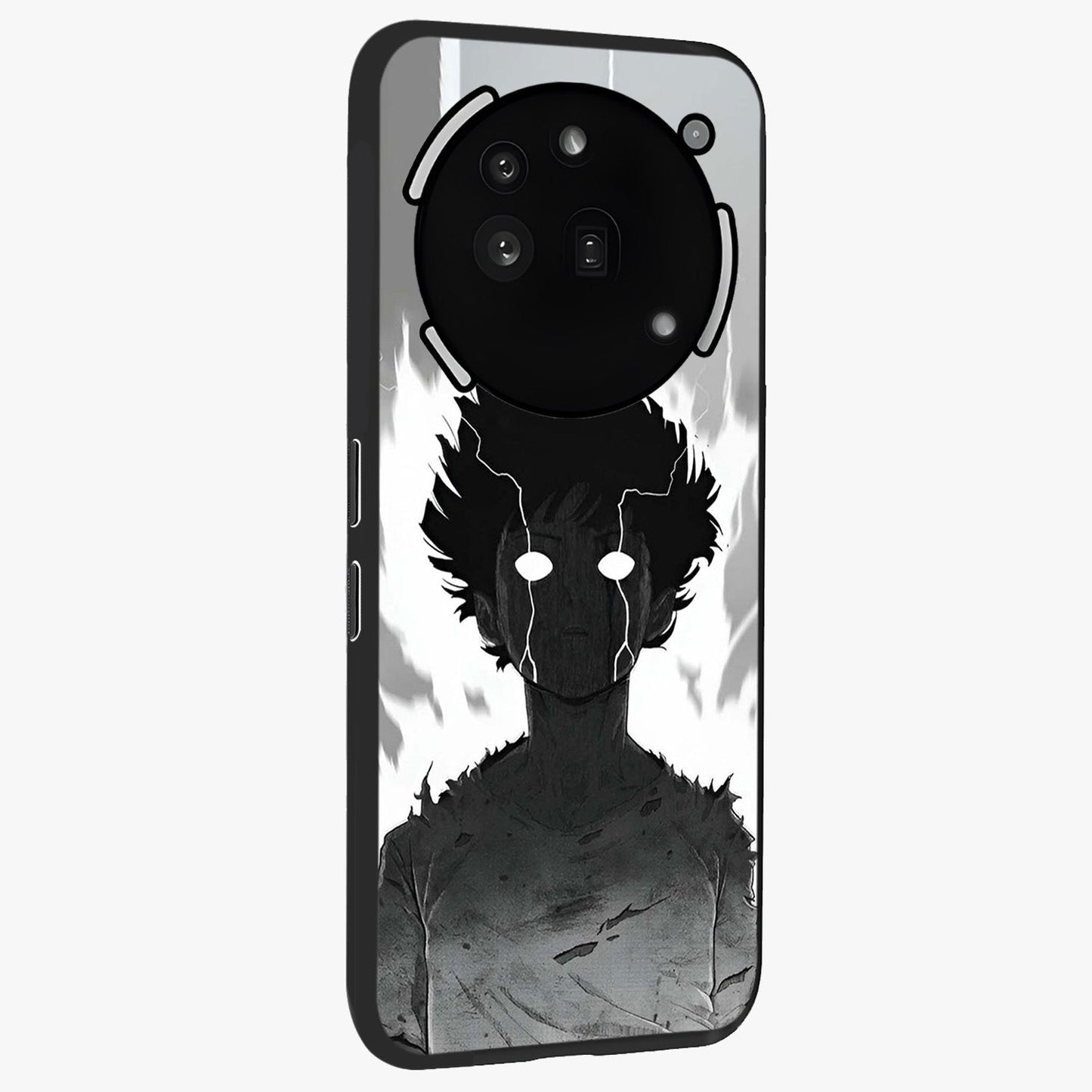 Awakened Inner Rage Glass Case upright view showcasing dramatic artwork with strong expressive aesthetic.