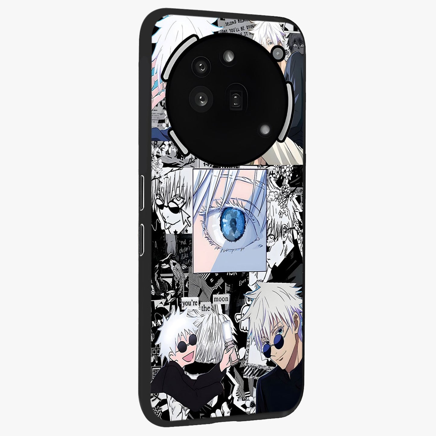 Infinity Sorcerer Chaos Glass Case upright view showcasing dramatic sorcerer artwork with chaotic mystical theme.