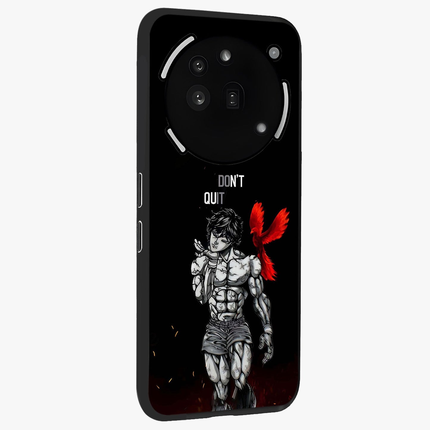 Rise Beyond Limits Glass Case upright view showcasing powerful inspirational artwork with uplifting theme.