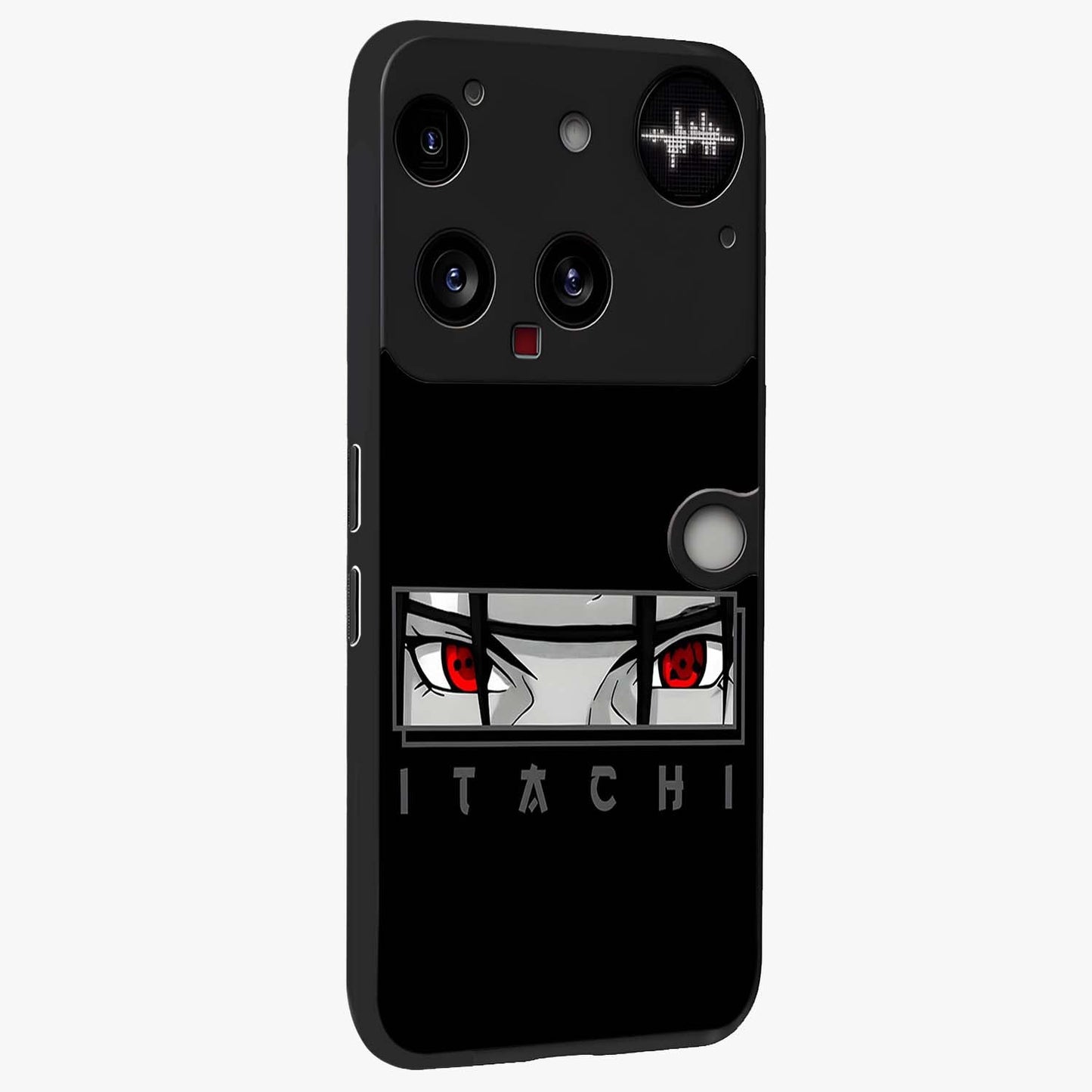 Scarlet Gaze Dominance Glass Case upright view showcasing powerful dramatic artwork with dominant artistic theme.