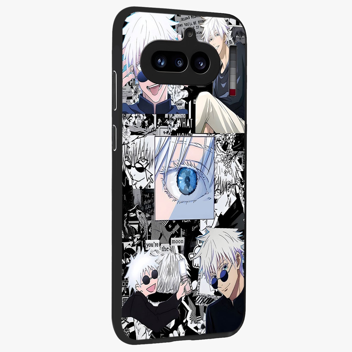 Infinity Sorcerer Chaos Glass Case upright view showcasing dramatic sorcerer artwork with chaotic mystical theme.