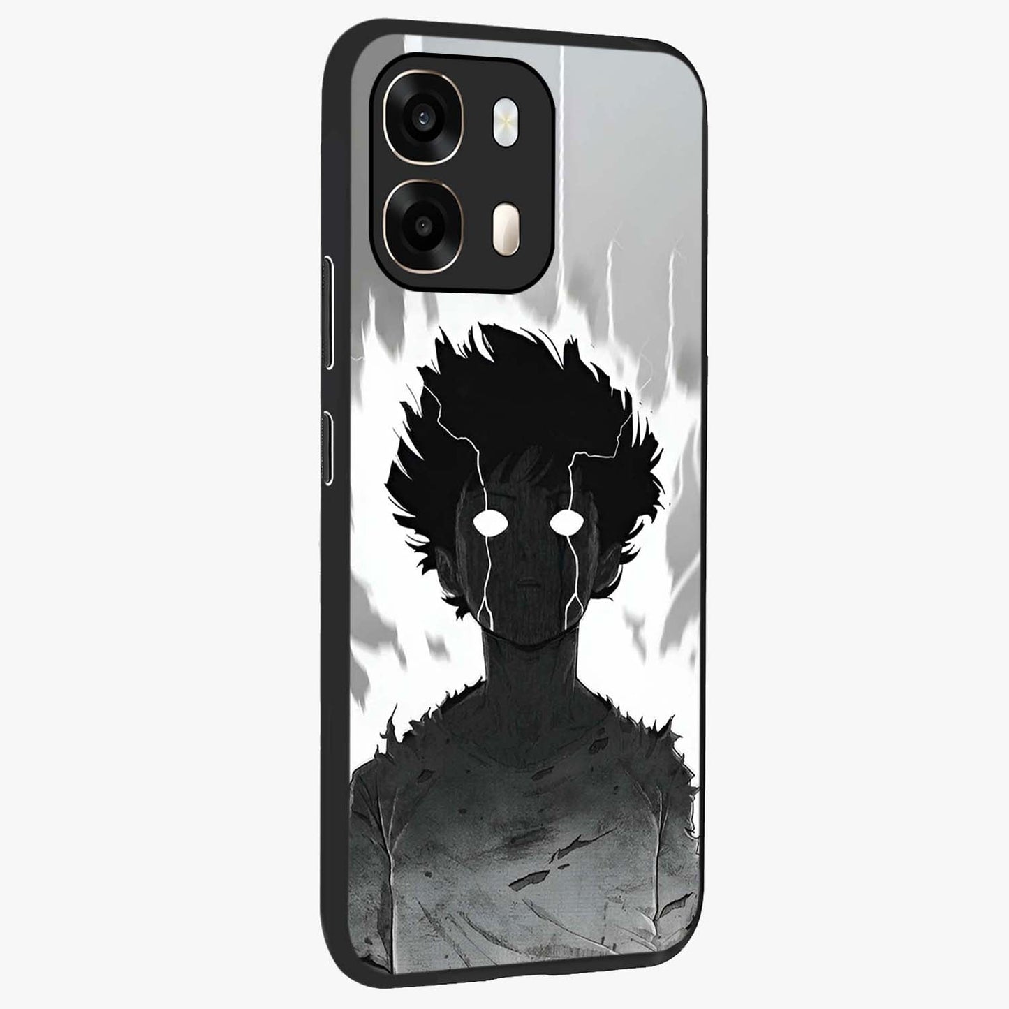 Awakened Inner Rage Glass Case upright view showcasing dramatic artwork with strong expressive aesthetic.