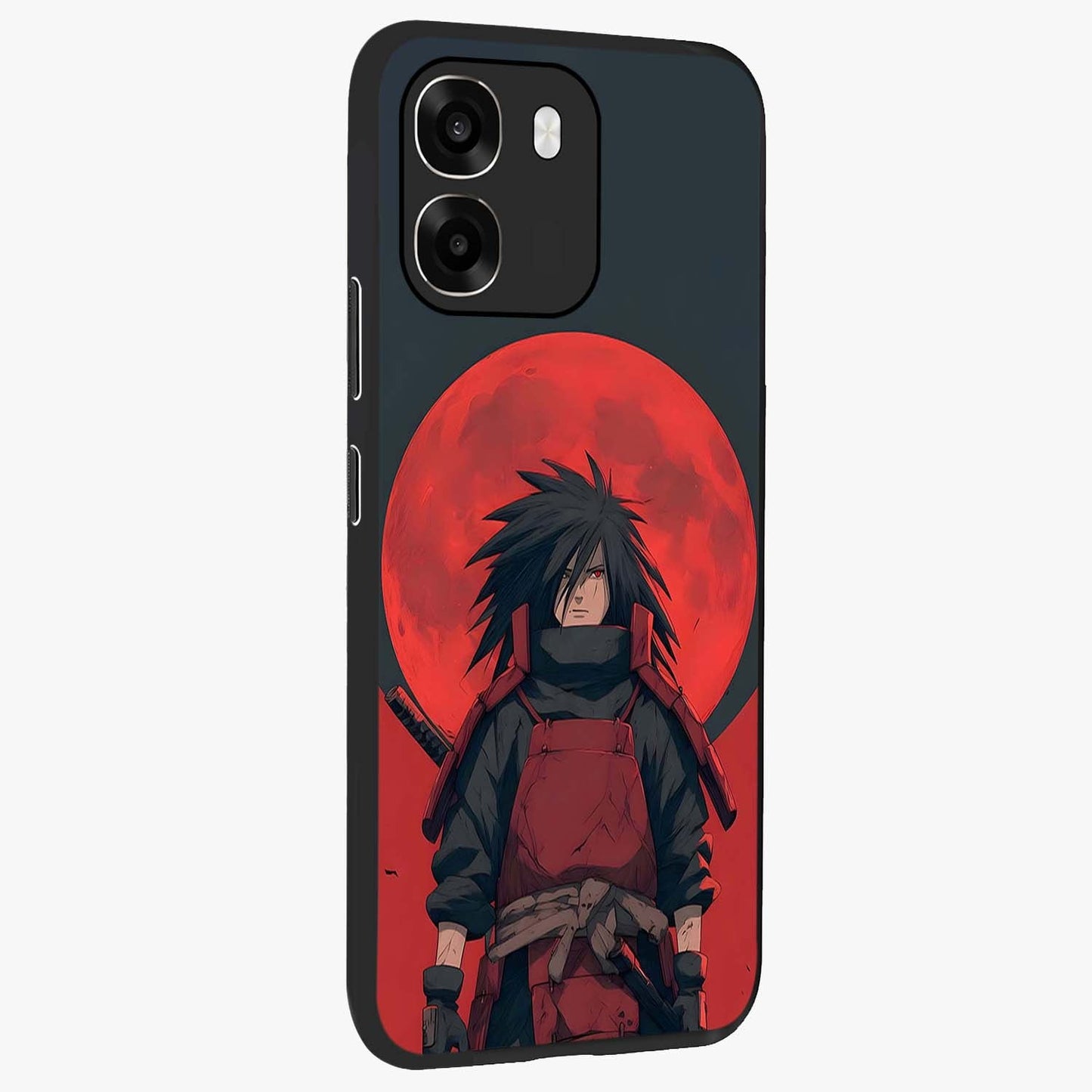 Crimson Moon Warlord Glass Case upright view showcasing powerful warlord artwork with dark celestial theme.