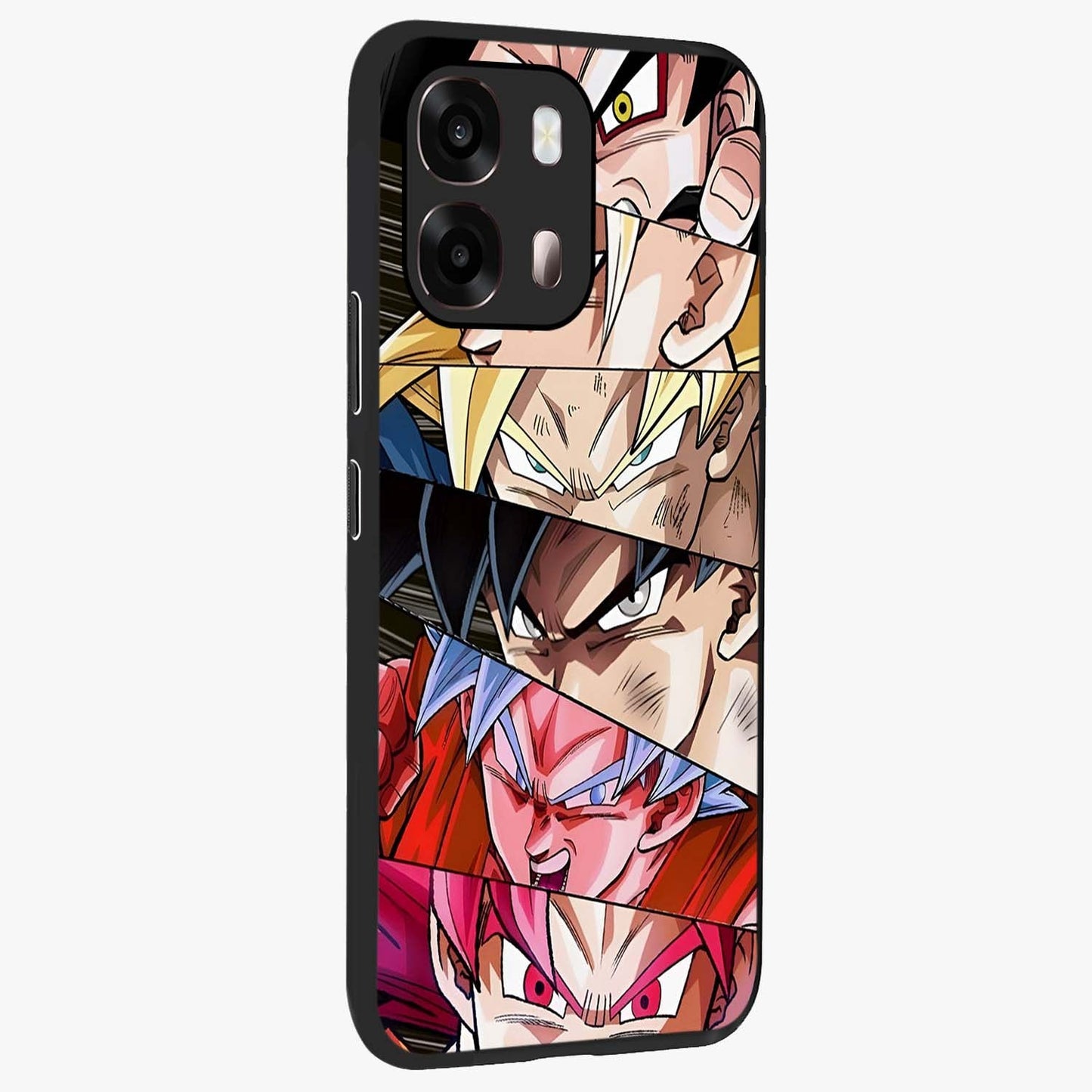 Anime Character Glass Case upright view showcasing expressive anime artwork with bold graphic style.