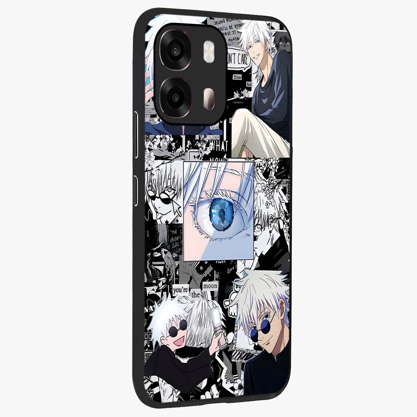 Infinity Sorcerer Chaos Glass Case upright view showcasing dramatic sorcerer artwork with chaotic mystical theme.
