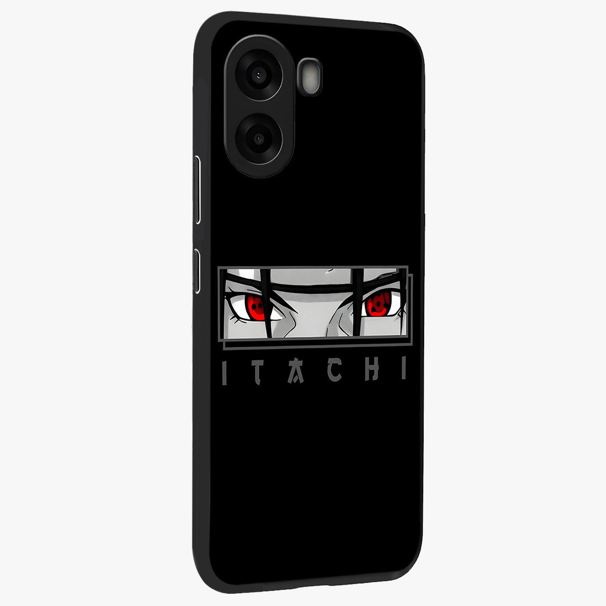 Scarlet Gaze Dominance Glass Case upright view showcasing powerful dramatic artwork with dominant artistic theme.