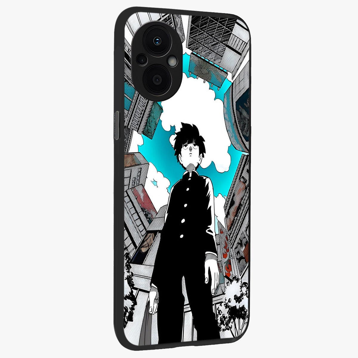 Silent Psychic Awakening Glass Case upright view showcasing symbolic psychic artwork with mysterious mystical theme.