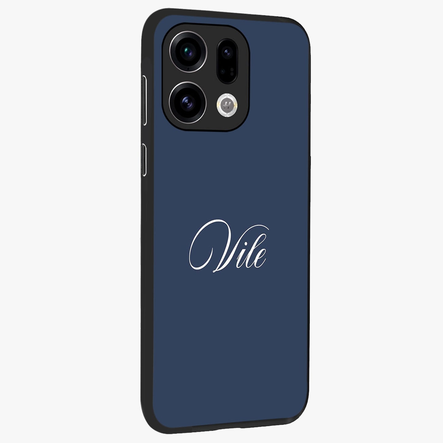 Blue Vintage Floral Pattern Glass Case displayed in angled mockup highlighting classic blue floral pattern and retro aesthetic design.