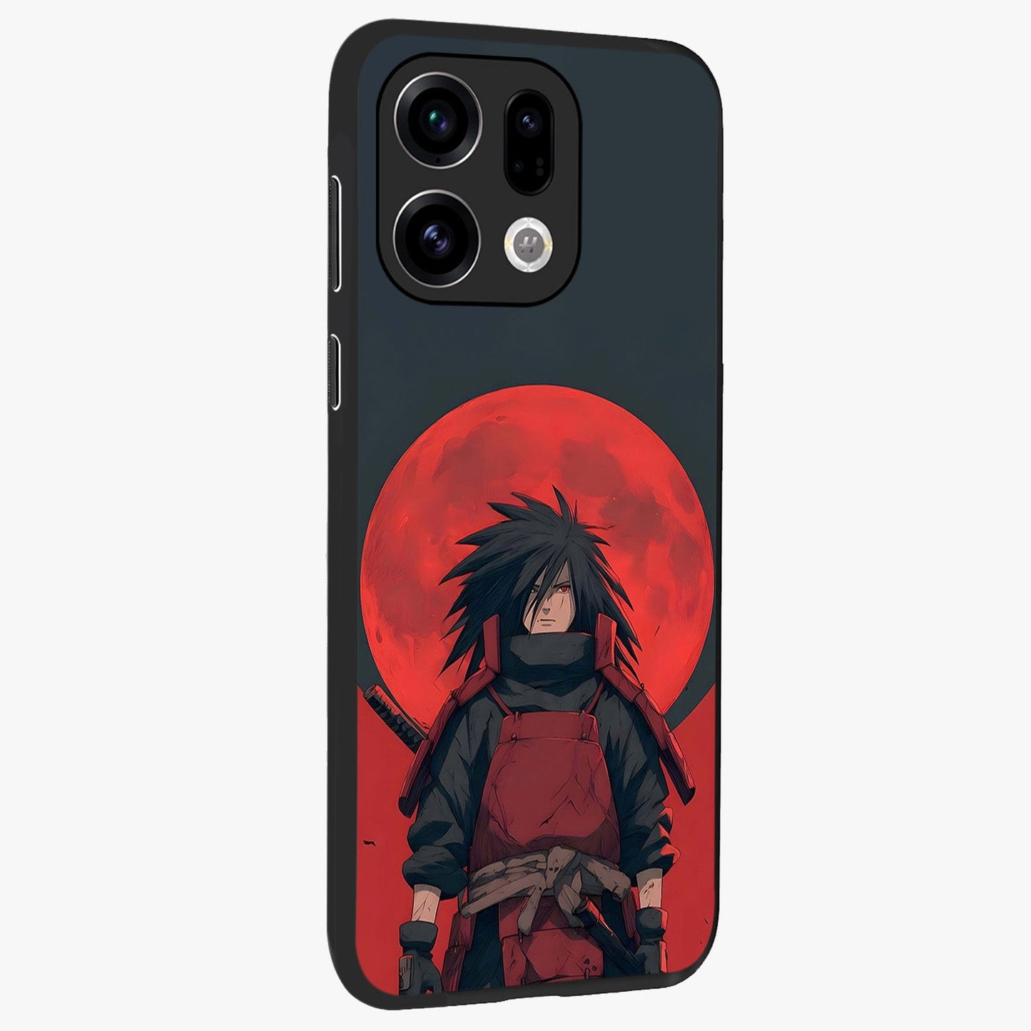 Crimson Moon Warlord Glass Case upright view showcasing powerful warlord artwork with dark celestial theme.