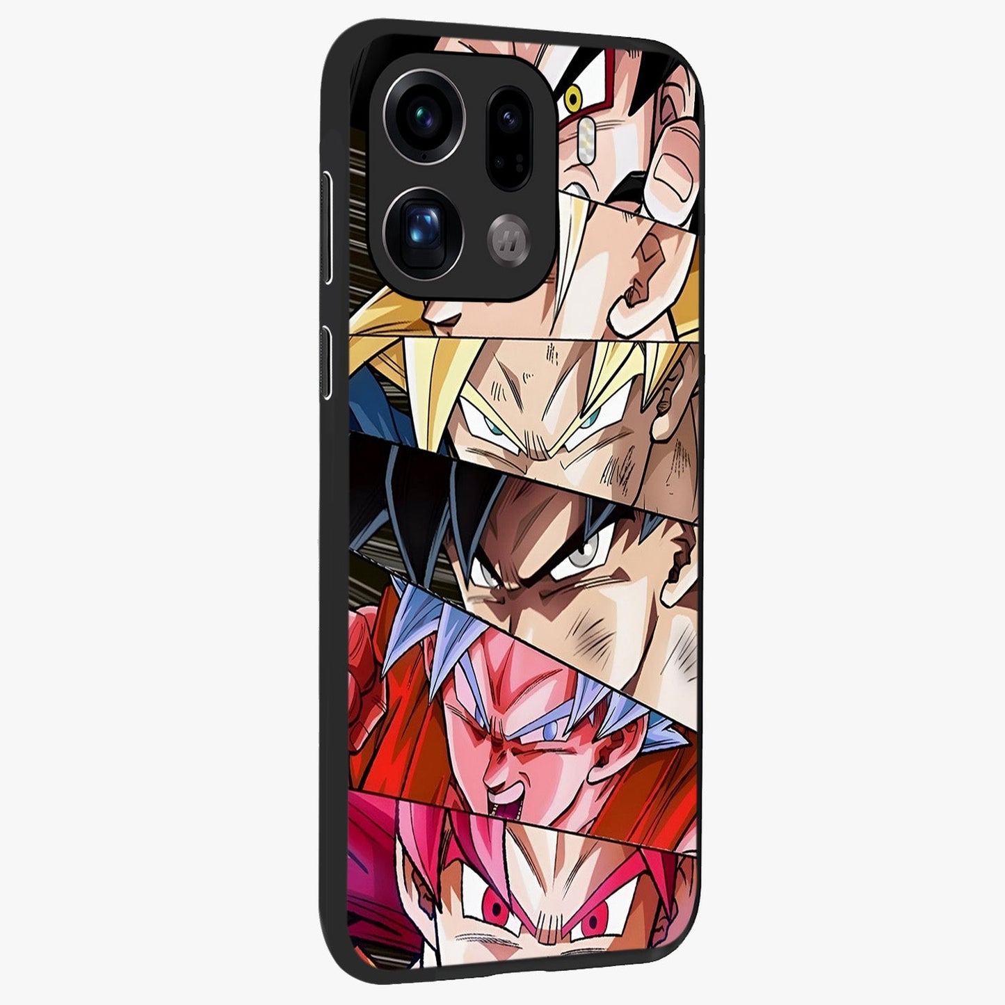 Anime Character Glass Case upright view showcasing expressive anime artwork with bold graphic style.