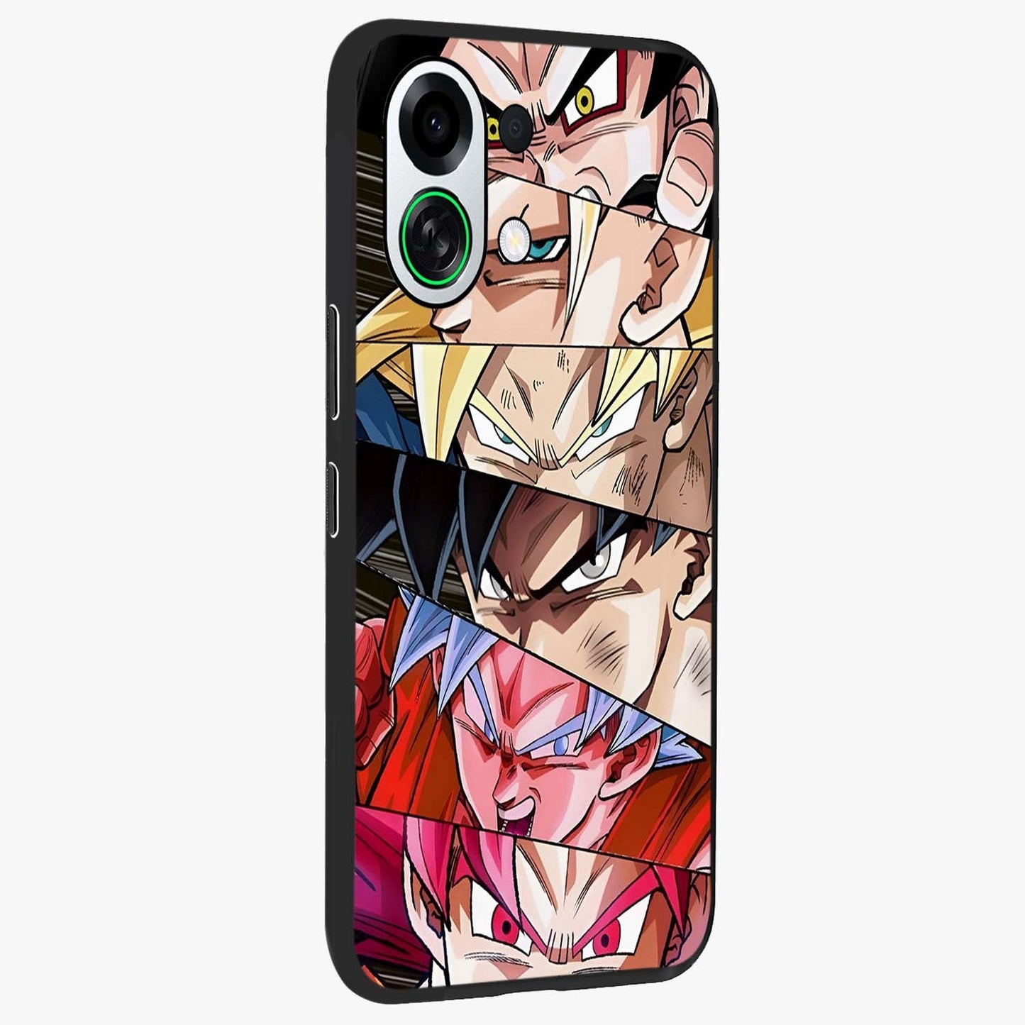 Anime Character Glass Case upright view showcasing expressive anime artwork with bold graphic style.