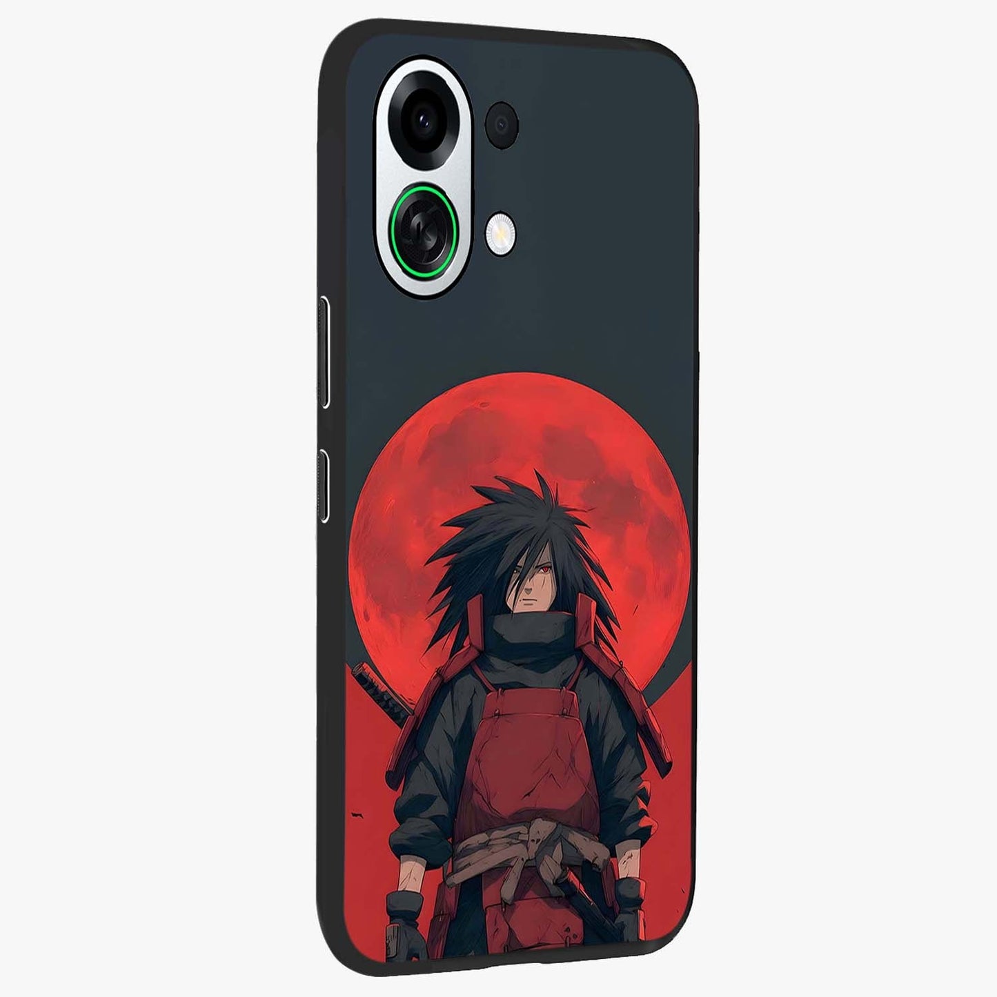 Crimson Moon Warlord Glass Case upright view showcasing powerful warlord artwork with dark celestial theme.