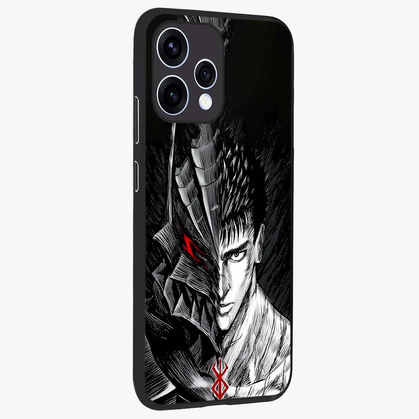 Berserker Blood Oath Glass Case upright view showcasing intense warrior aesthetic with dramatic artistic style.