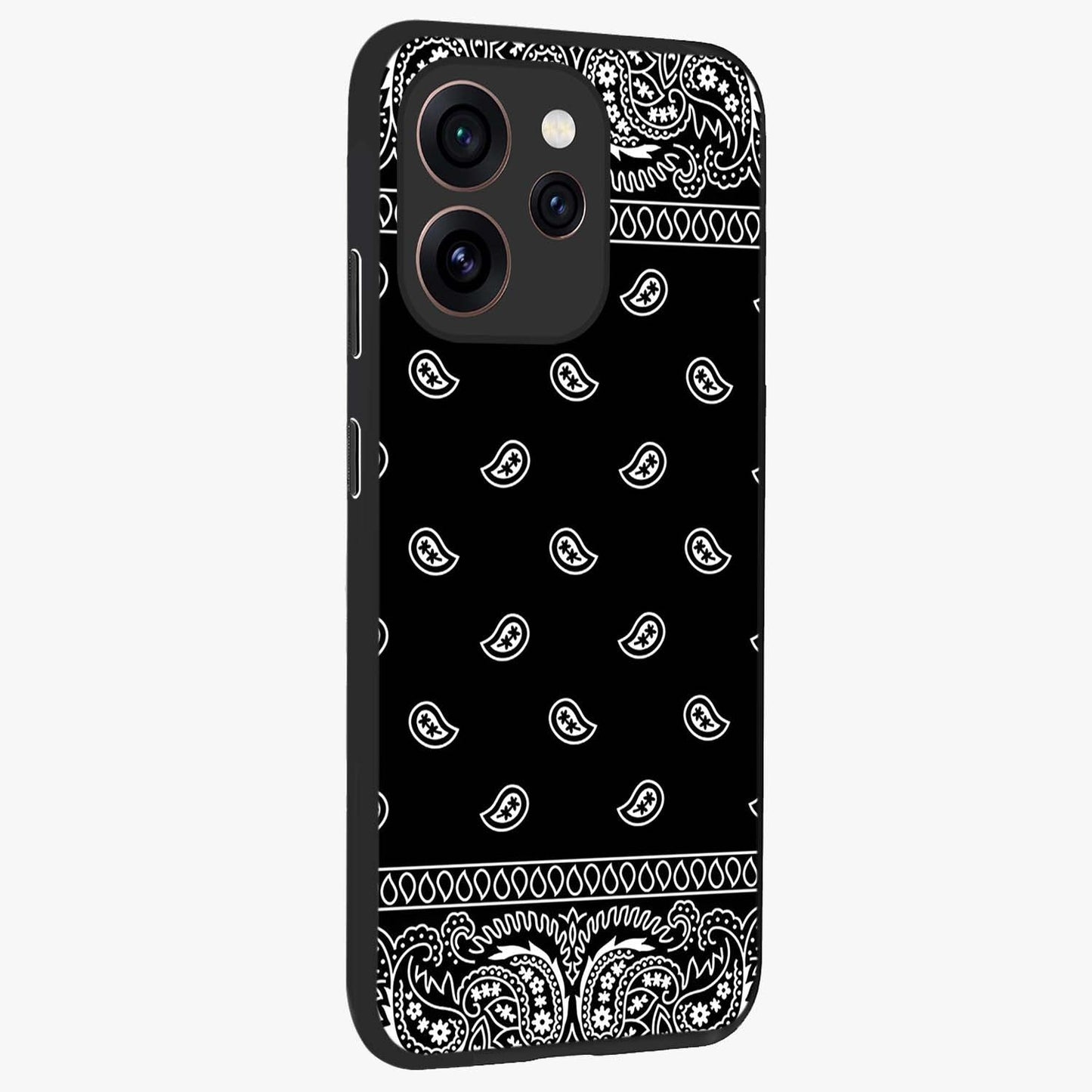 Retro Rebel Threads Glass Case upright view showcasing stylish vintage artwork with bold retro theme.
