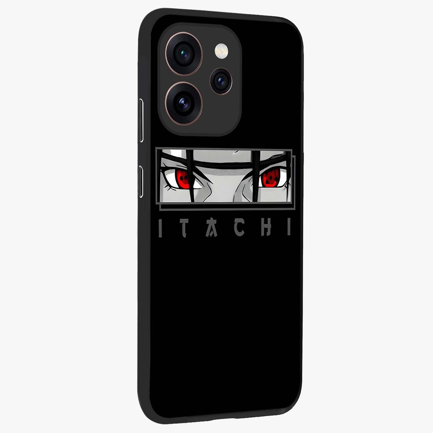 Scarlet Gaze Dominance Glass Case upright view showcasing powerful dramatic artwork with dominant artistic theme.