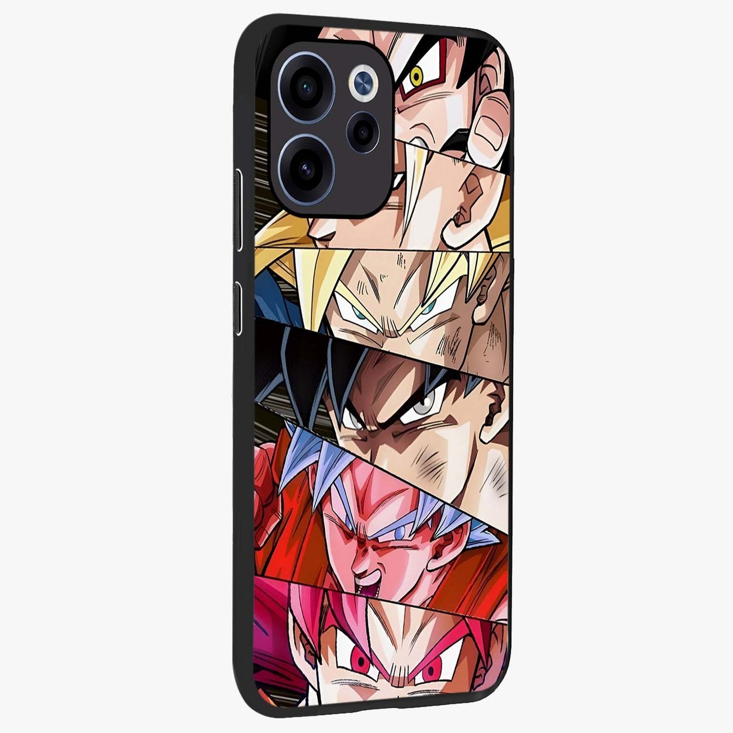 Anime Character Glass Case upright view showcasing expressive anime artwork with bold graphic style.