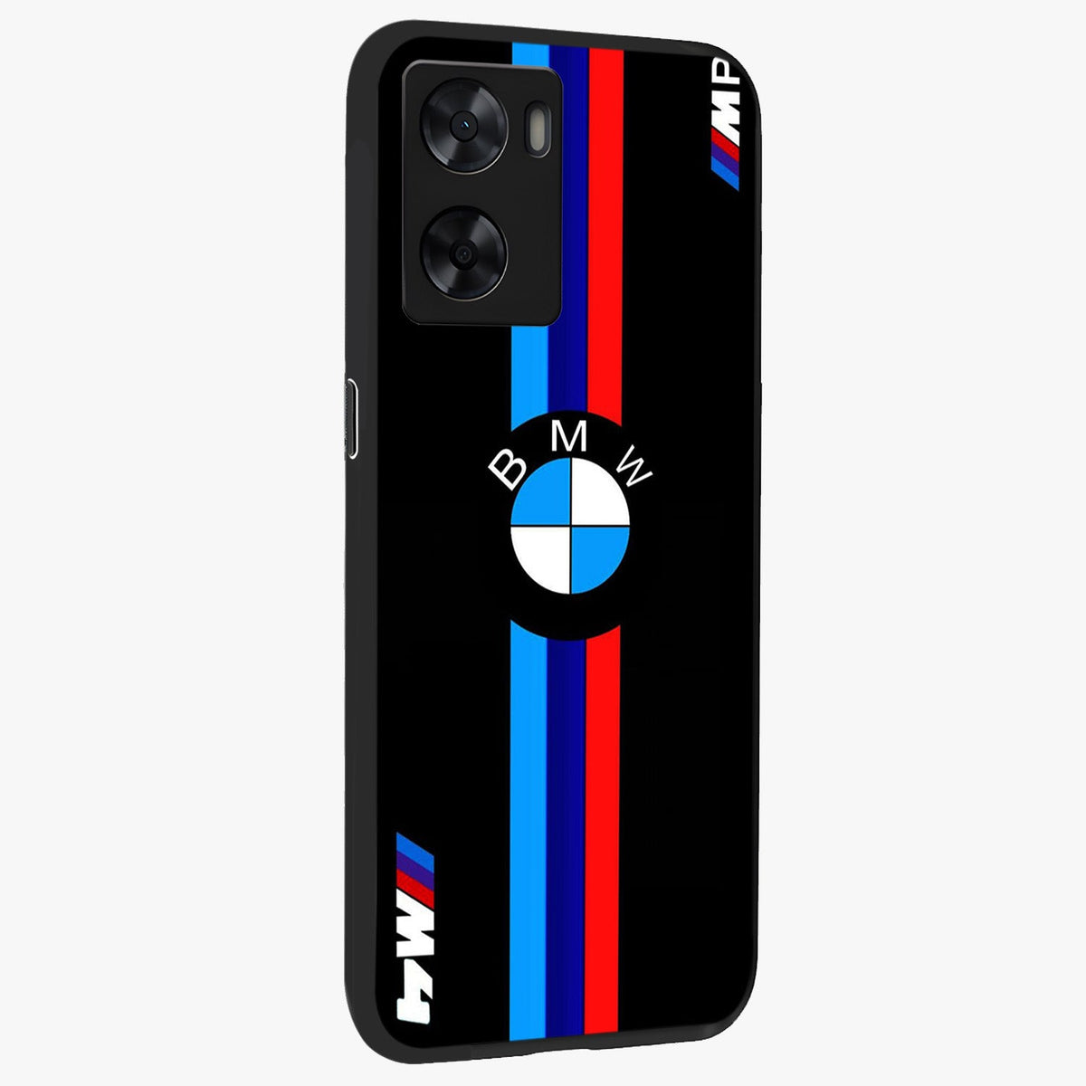 Turbo BMW Beast Glass Case upright view showcasing powerful car artwork with modern motorsport theme.