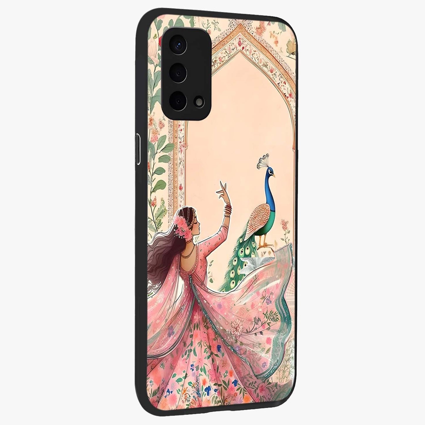 Royal Grace Muse Glass Case upright view showcasing stylish artistic artwork with sophisticated royal theme.