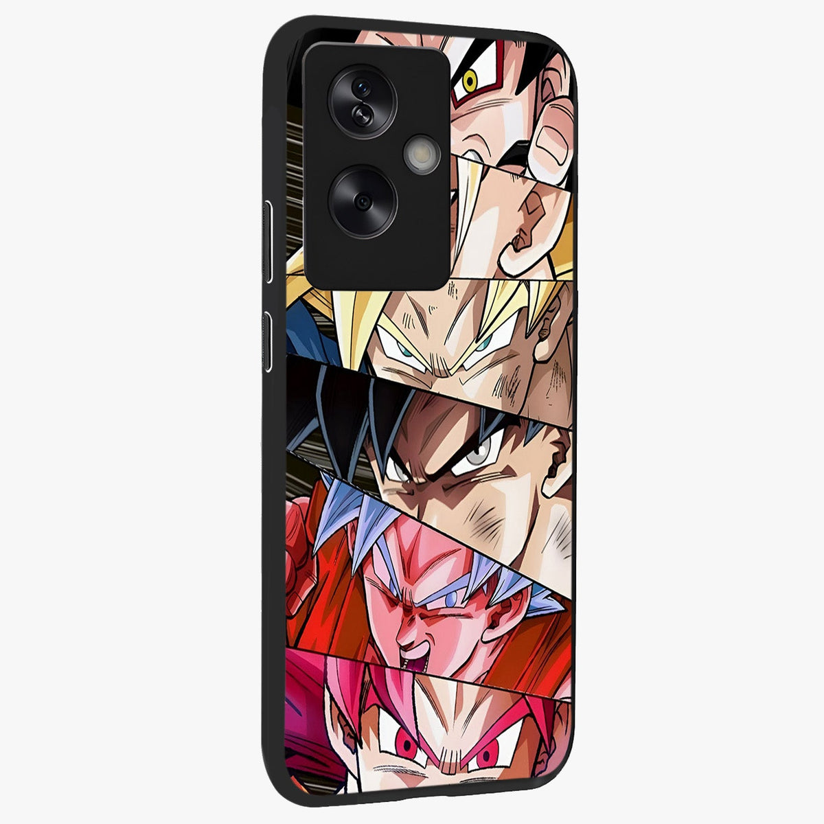 Anime Character Glass Case upright view showcasing expressive anime artwork with bold graphic style.