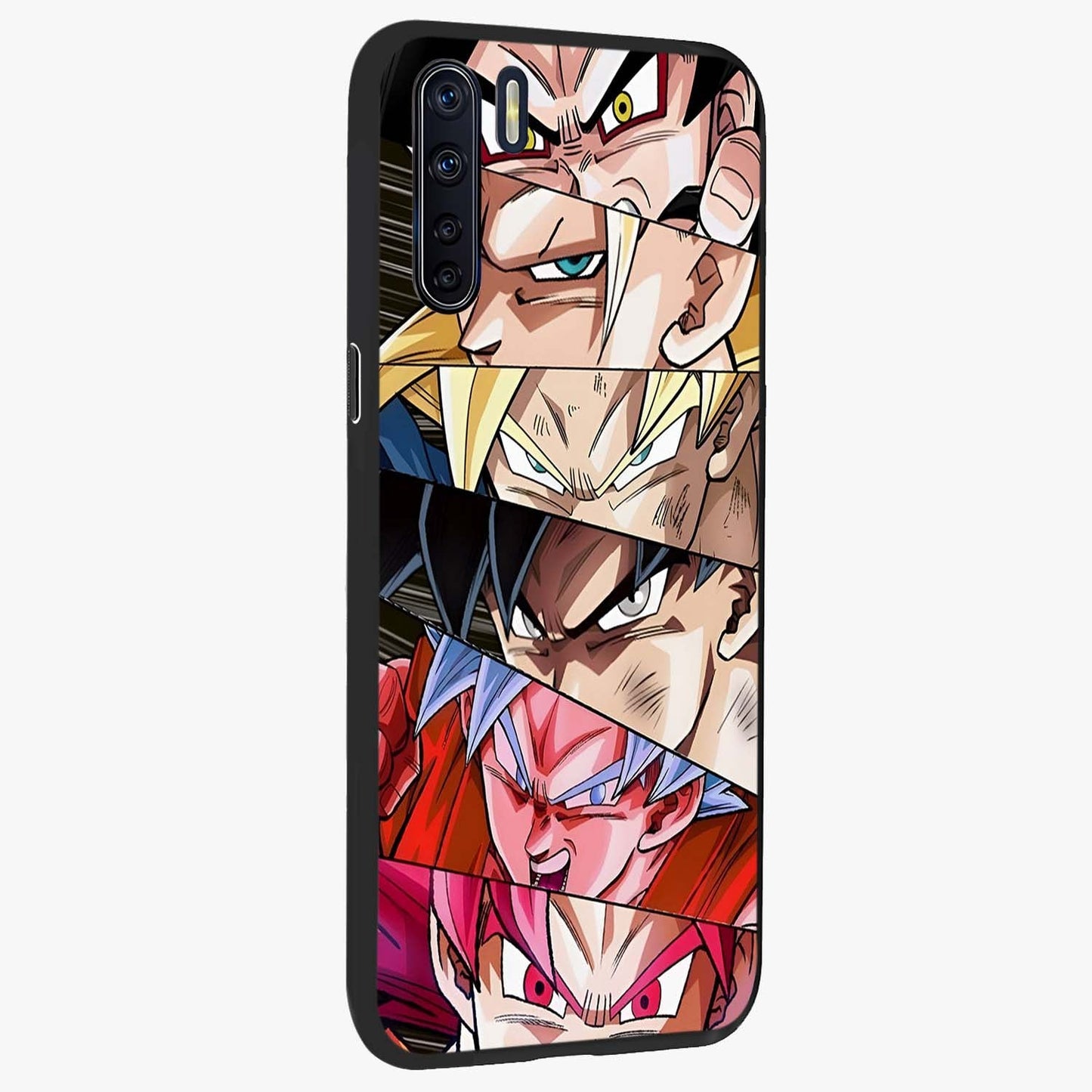 Anime Character Glass Case upright view showcasing expressive anime artwork with bold graphic style.