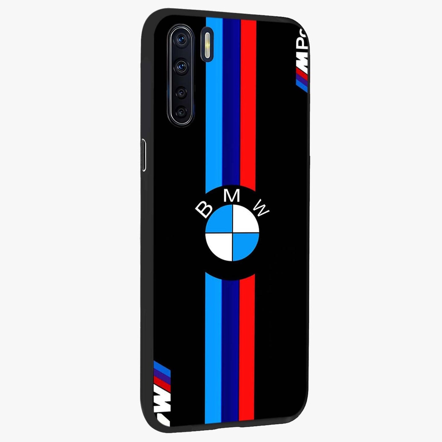Turbo BMW Beast Glass Case upright view showcasing powerful car artwork with modern motorsport theme.