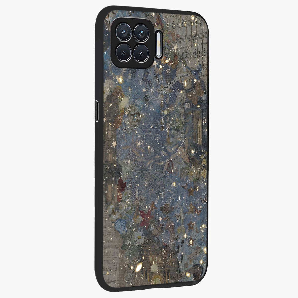 Aesthetic Astrolophia Glass Case upright view showcasing soft aesthetic theme with stylish modern look.