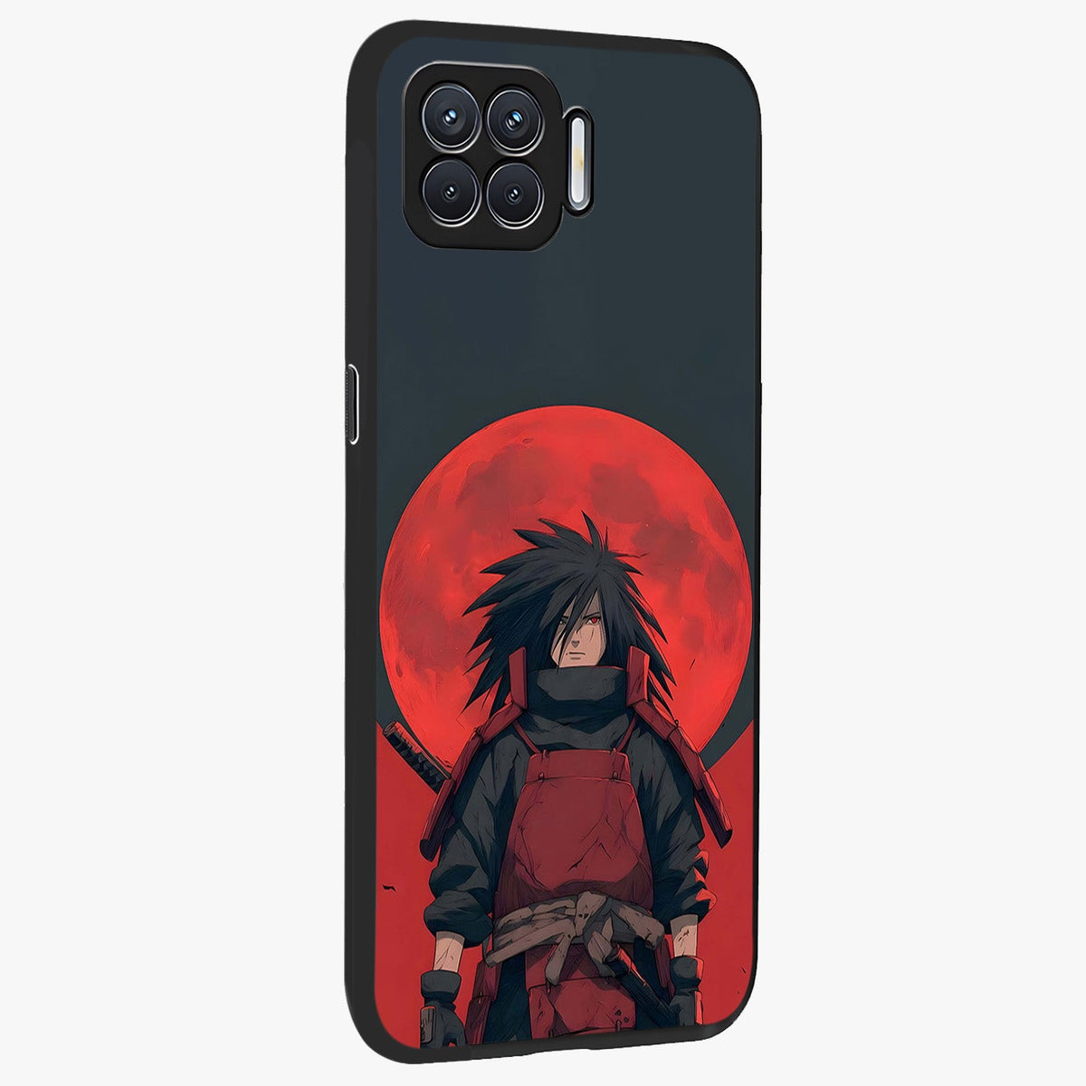 Crimson Moon Warlord Glass Case upright view showcasing powerful warlord artwork with dark celestial theme.