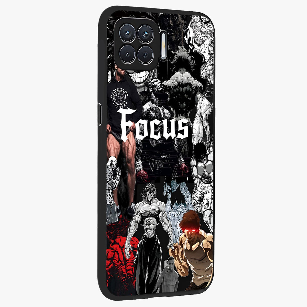 Relentless Power Focus Glass Case upright view showcasing strong inspirational artwork with powerful focus theme.