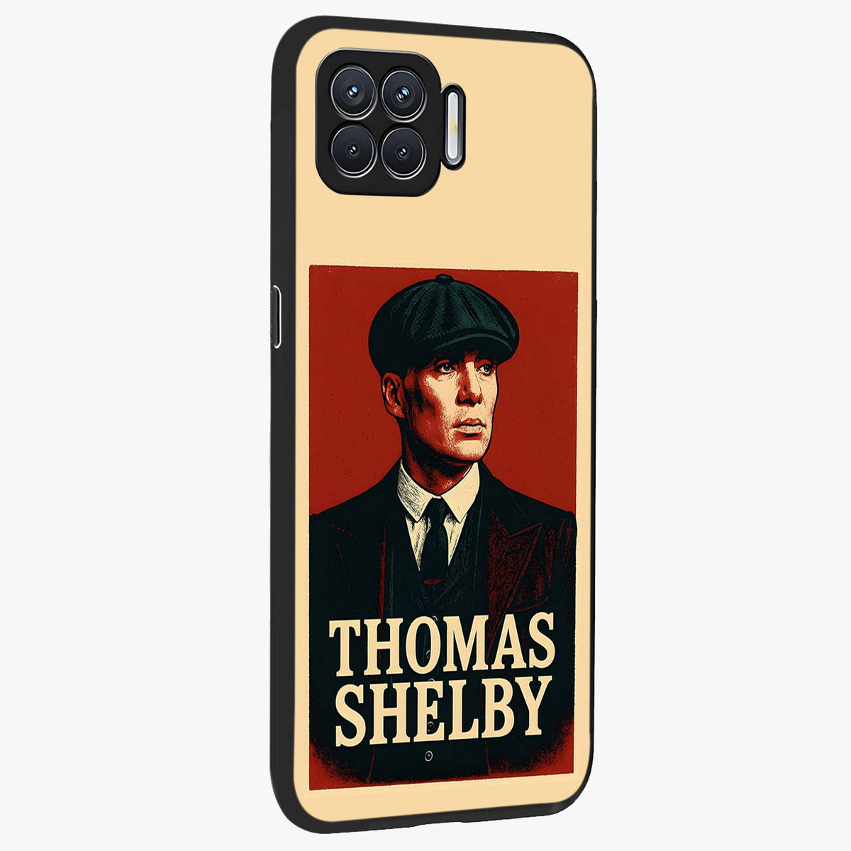Vintage Mafia Authority Glass Case upright view showcasing dramatic vintage artwork with iconic authority theme.
