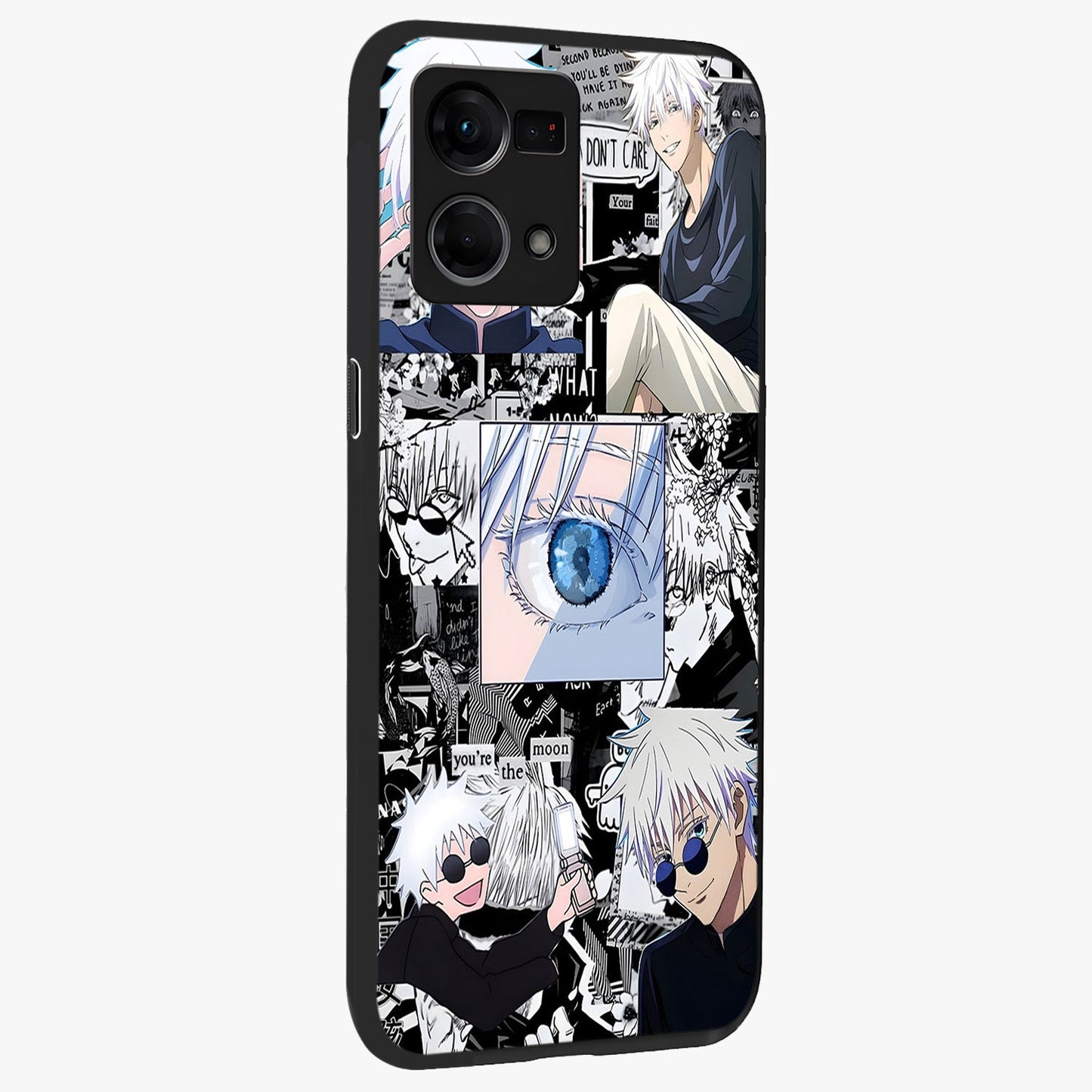 Infinity Sorcerer Chaos Glass Case upright view showcasing dramatic sorcerer artwork with chaotic mystical theme.