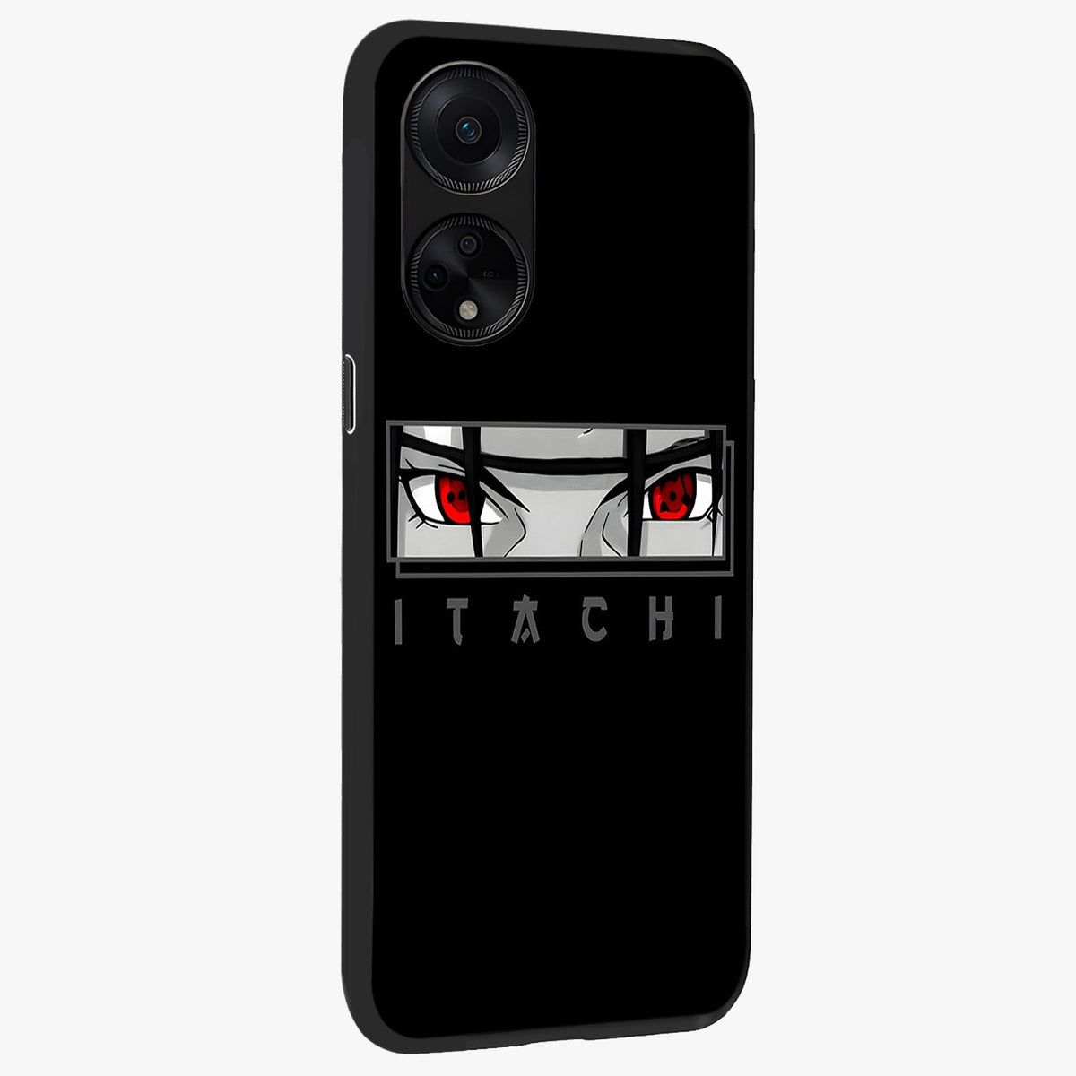 Scarlet Gaze Dominance Glass Case upright view showcasing powerful dramatic artwork with dominant artistic theme.