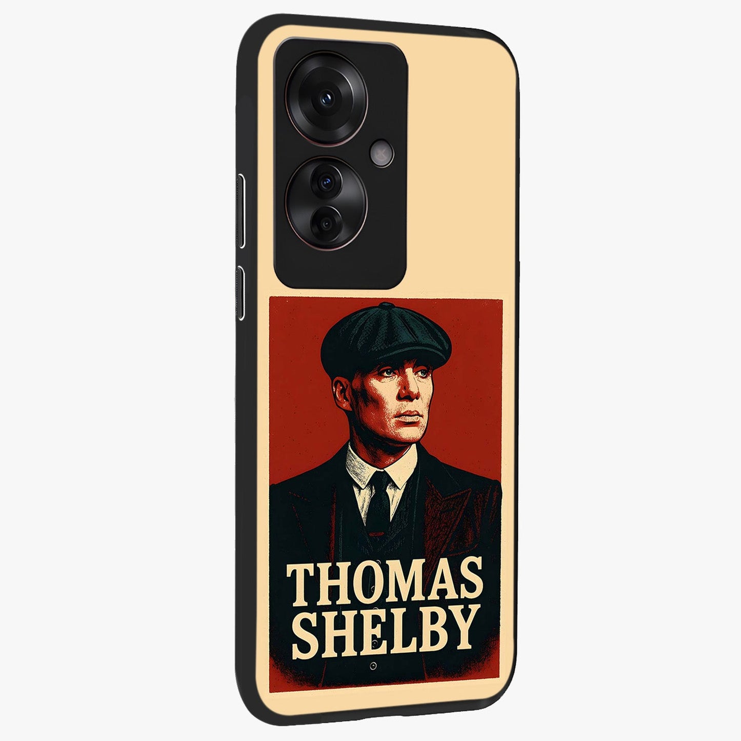 Vintage Mafia Authority Glass Case upright view showcasing dramatic vintage artwork with iconic authority theme.