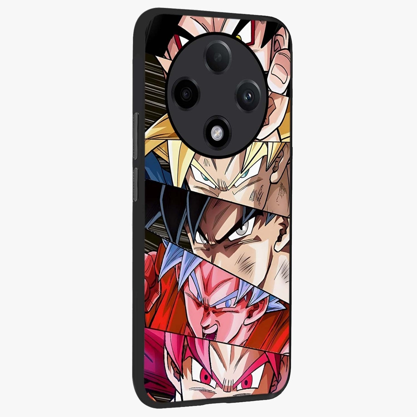 Anime Character Glass Case upright view showcasing expressive anime artwork with bold graphic style.