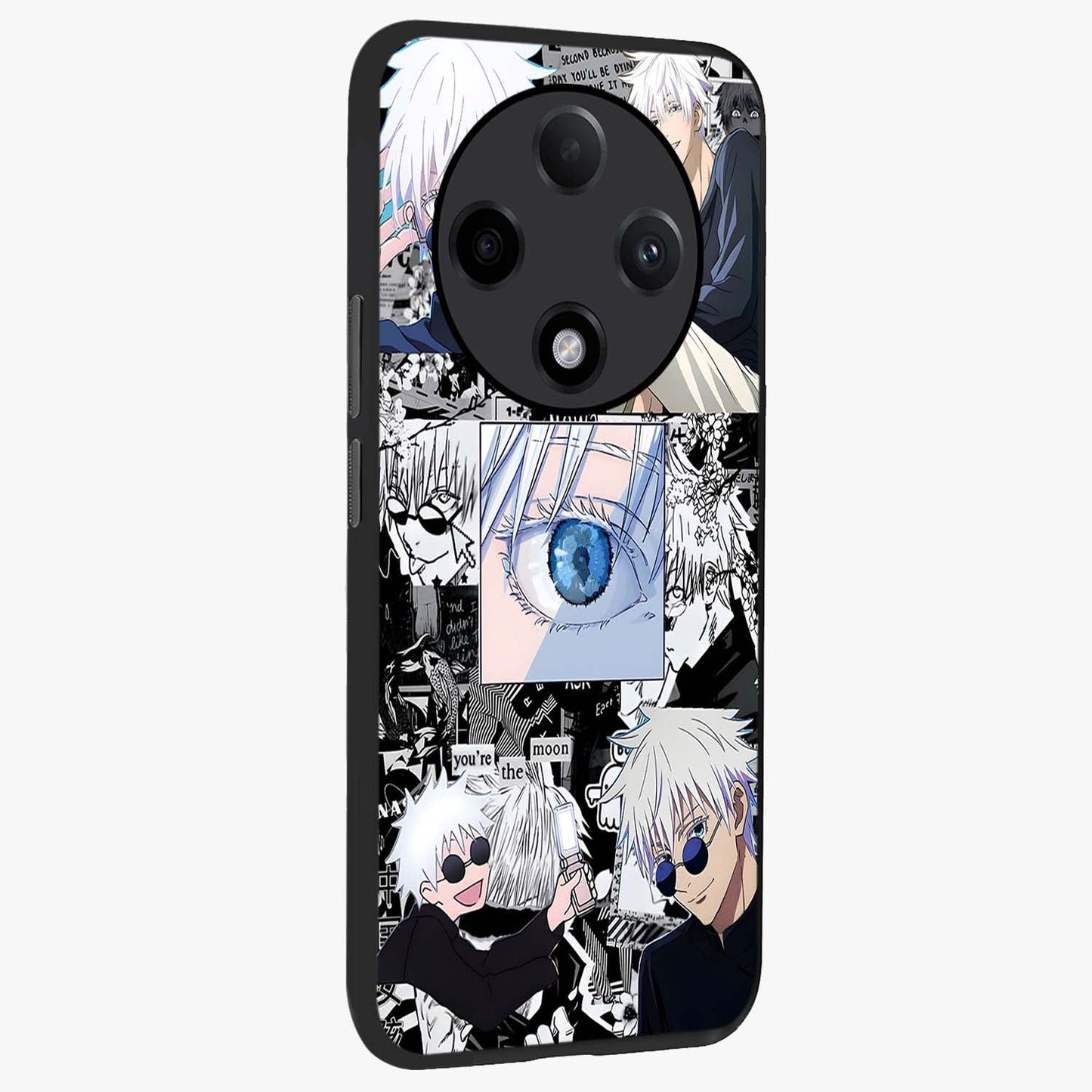 Infinity Sorcerer Chaos Glass Case upright view showcasing dramatic sorcerer artwork with chaotic mystical theme.