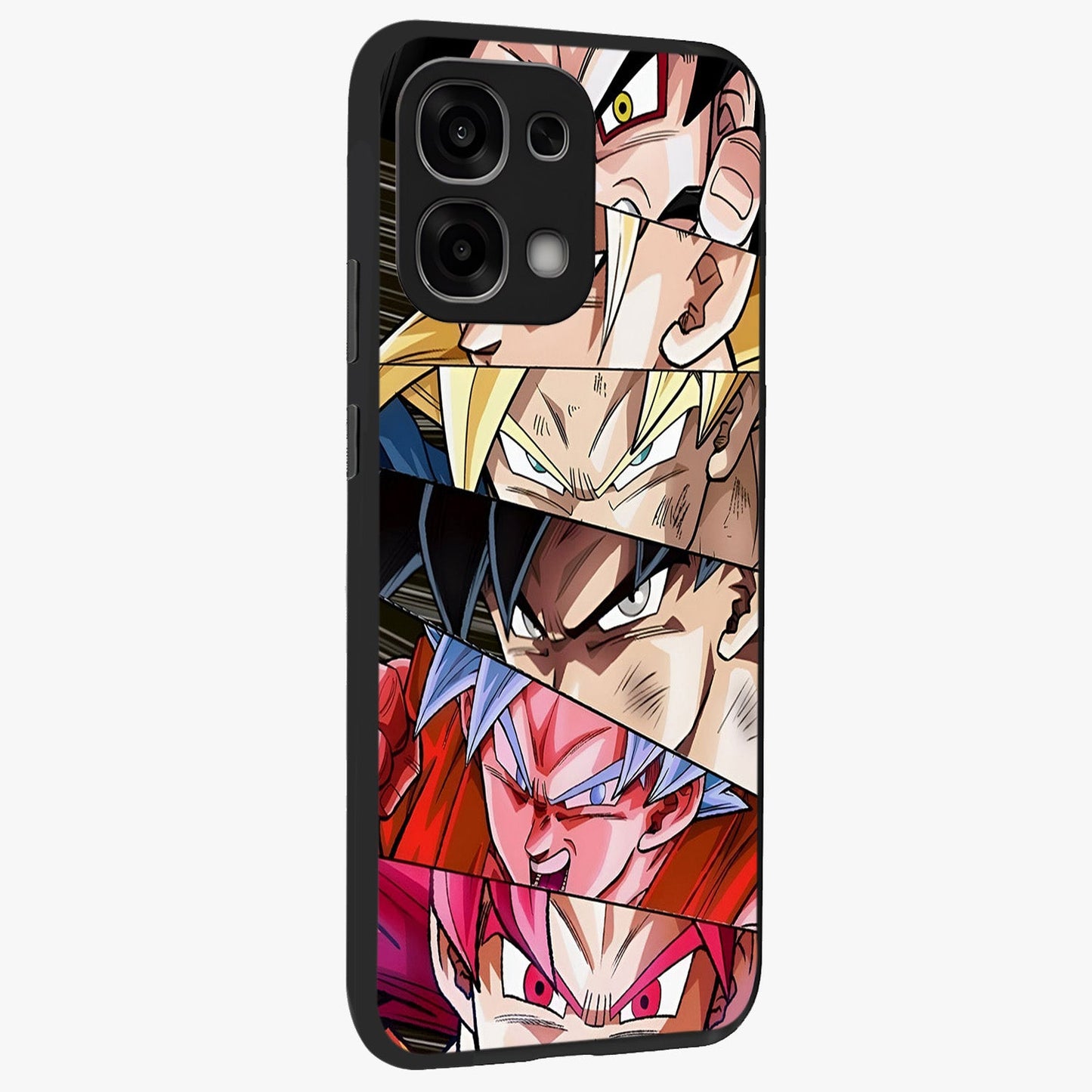 Anime Character Glass Case upright view showcasing expressive anime artwork with bold graphic style.
