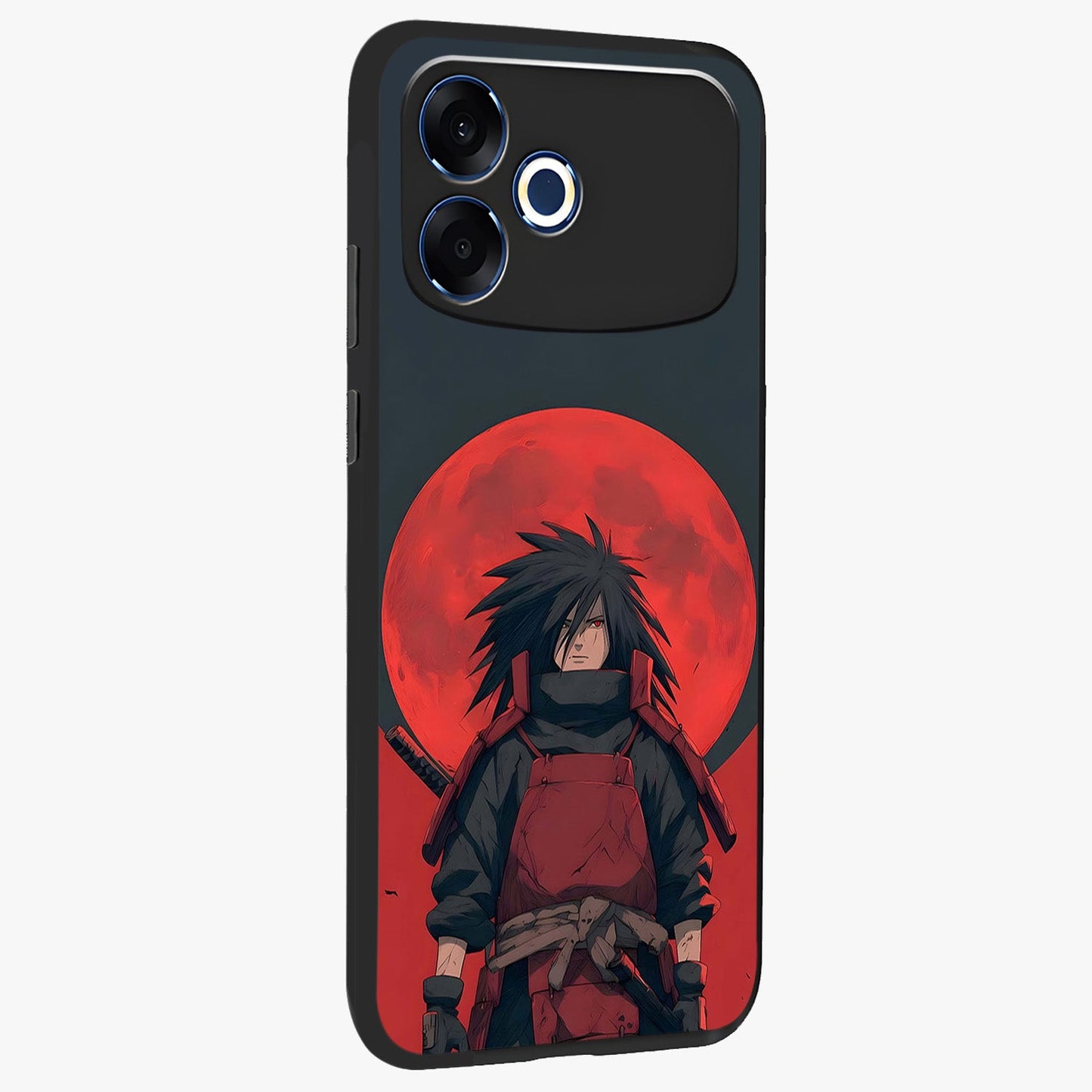 Crimson Moon Warlord Glass Case upright view showcasing powerful warlord artwork with dark celestial theme.