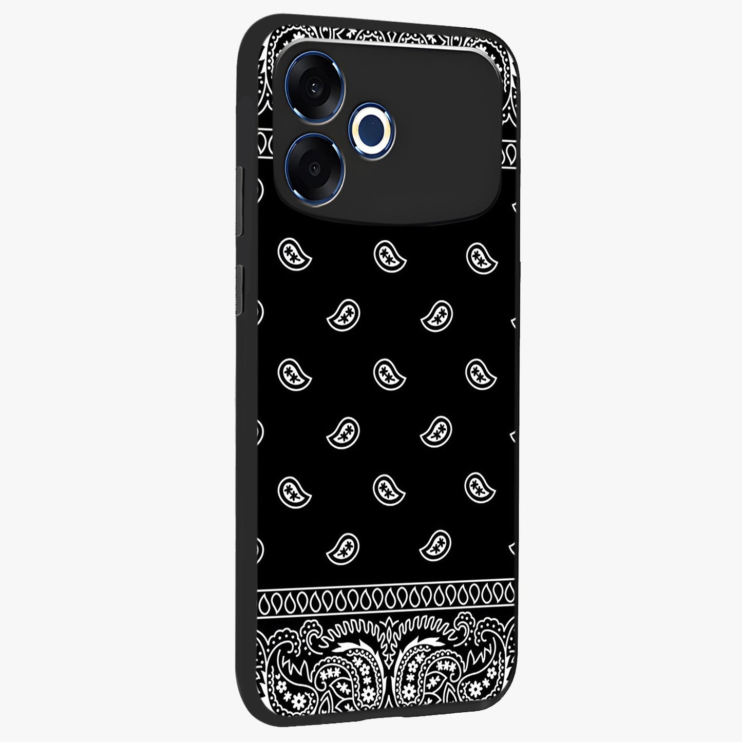 Retro Rebel Threads Glass Case upright view showcasing stylish vintage artwork with bold retro theme.