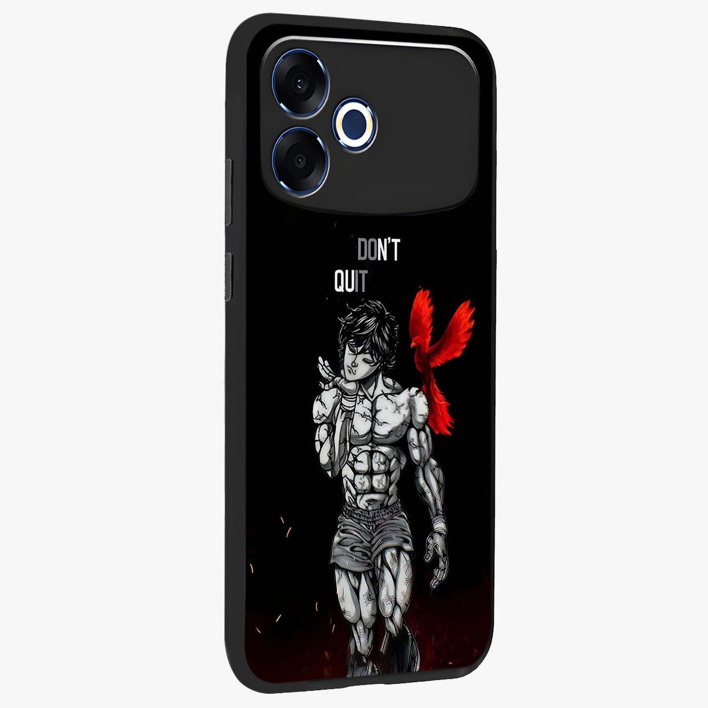 Rise Beyond Limits Glass Case upright view showcasing powerful inspirational artwork with uplifting theme.