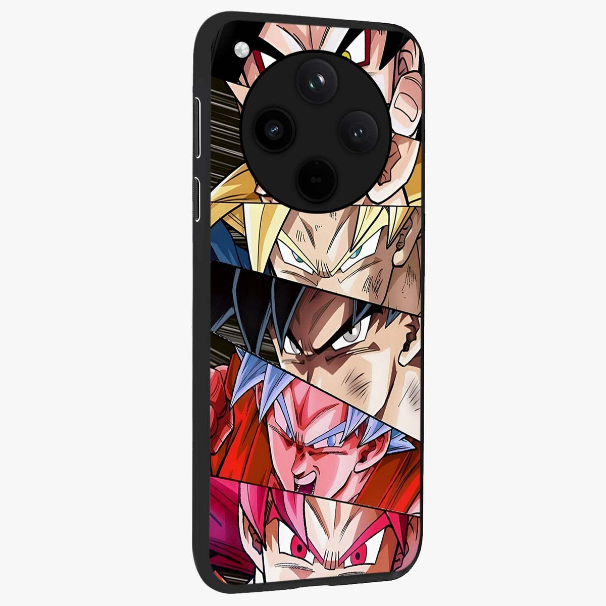 Anime Character Glass Case upright view showcasing expressive anime artwork with bold graphic style.