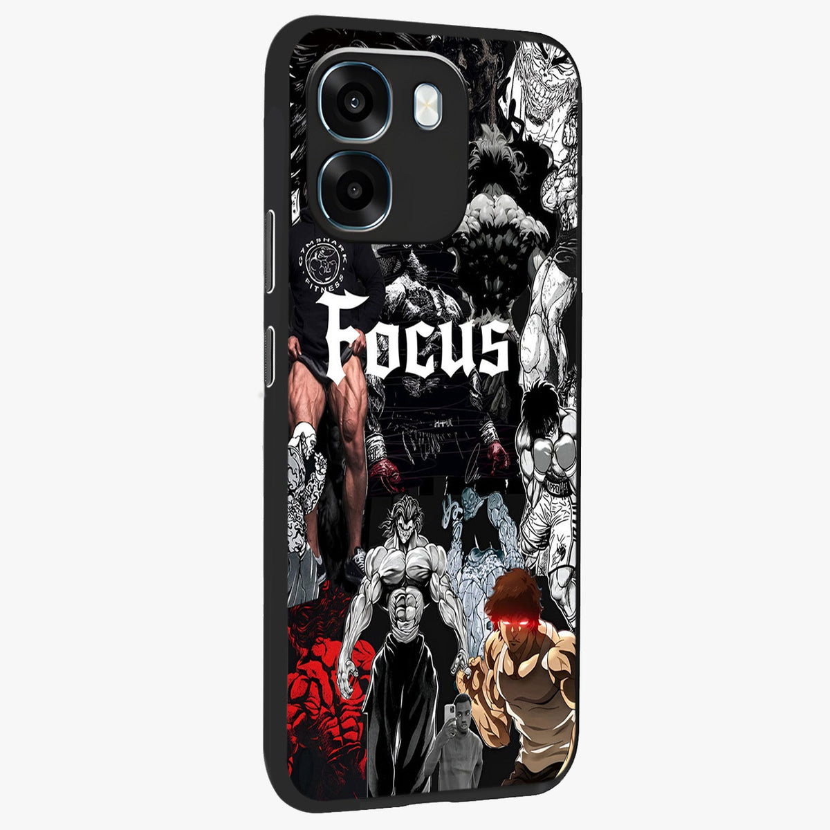 Relentless Power Focus Glass Case upright view showcasing strong inspirational artwork with powerful focus theme.